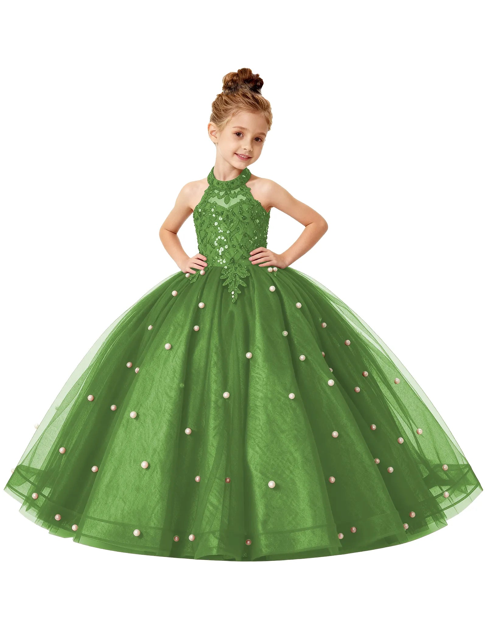 Koronkowa sukienka księżniczki z odkrytymi ramionami