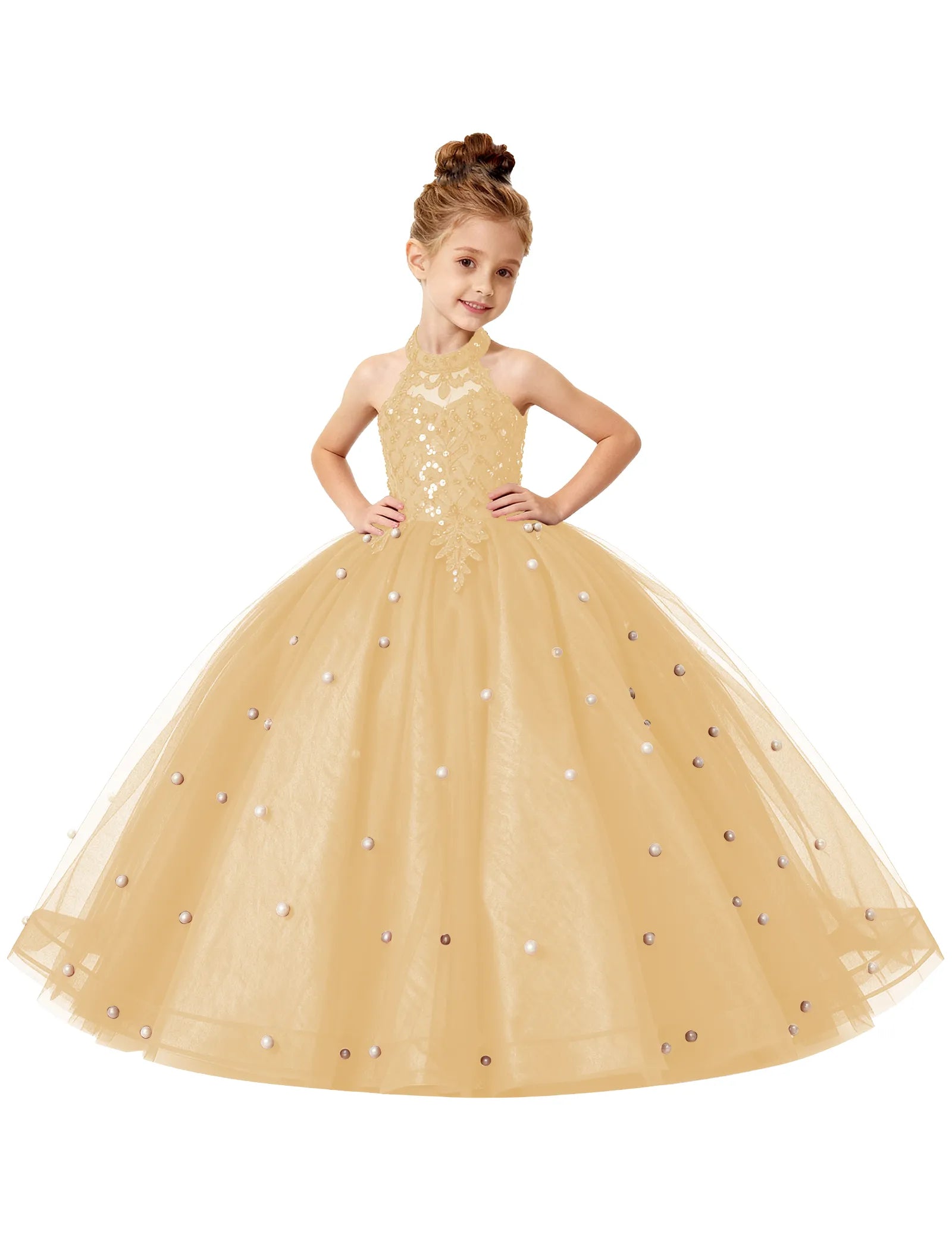 Koronkowa sukienka księżniczki z odkrytymi ramionami