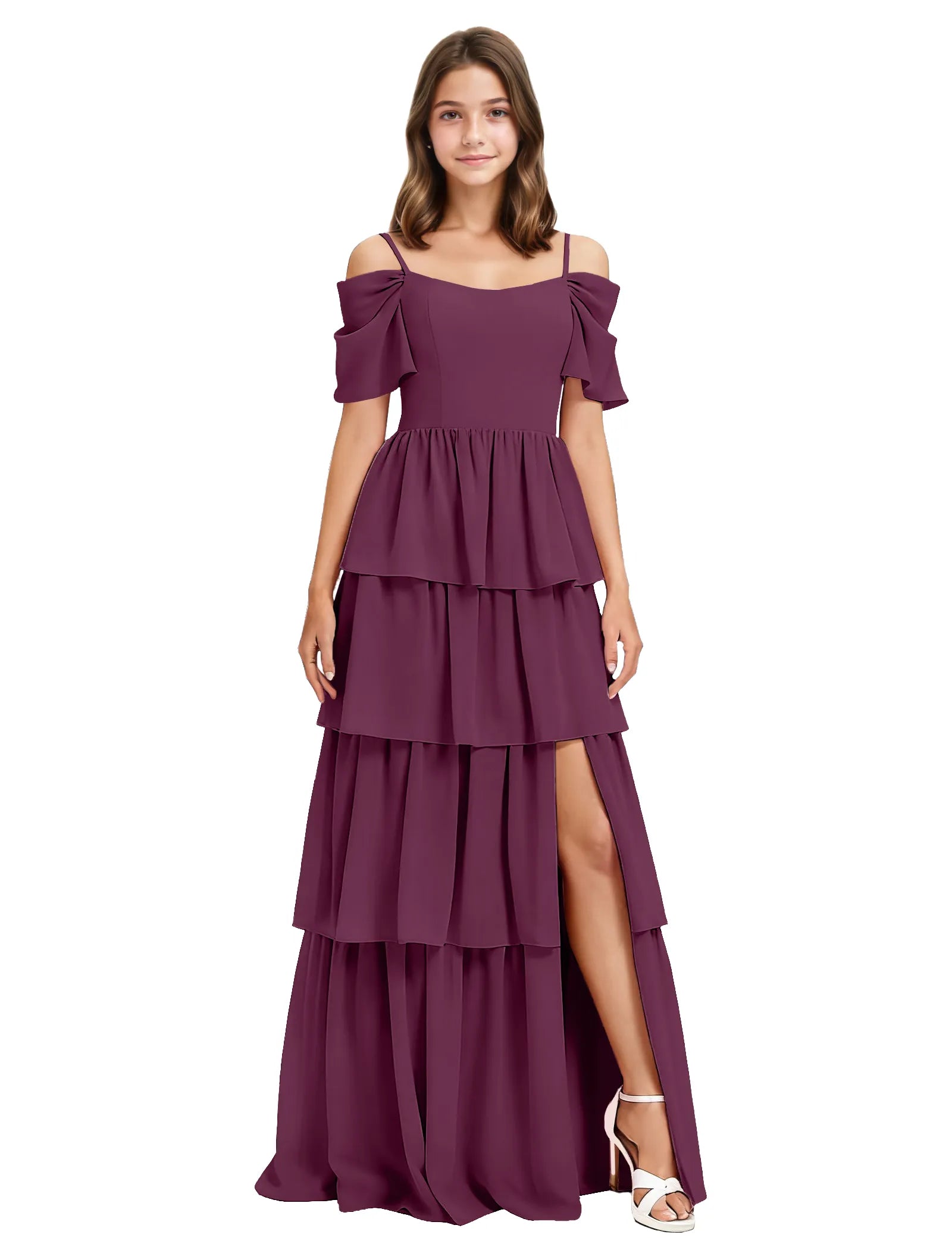 Vestido de princesa sin mangas de encaje