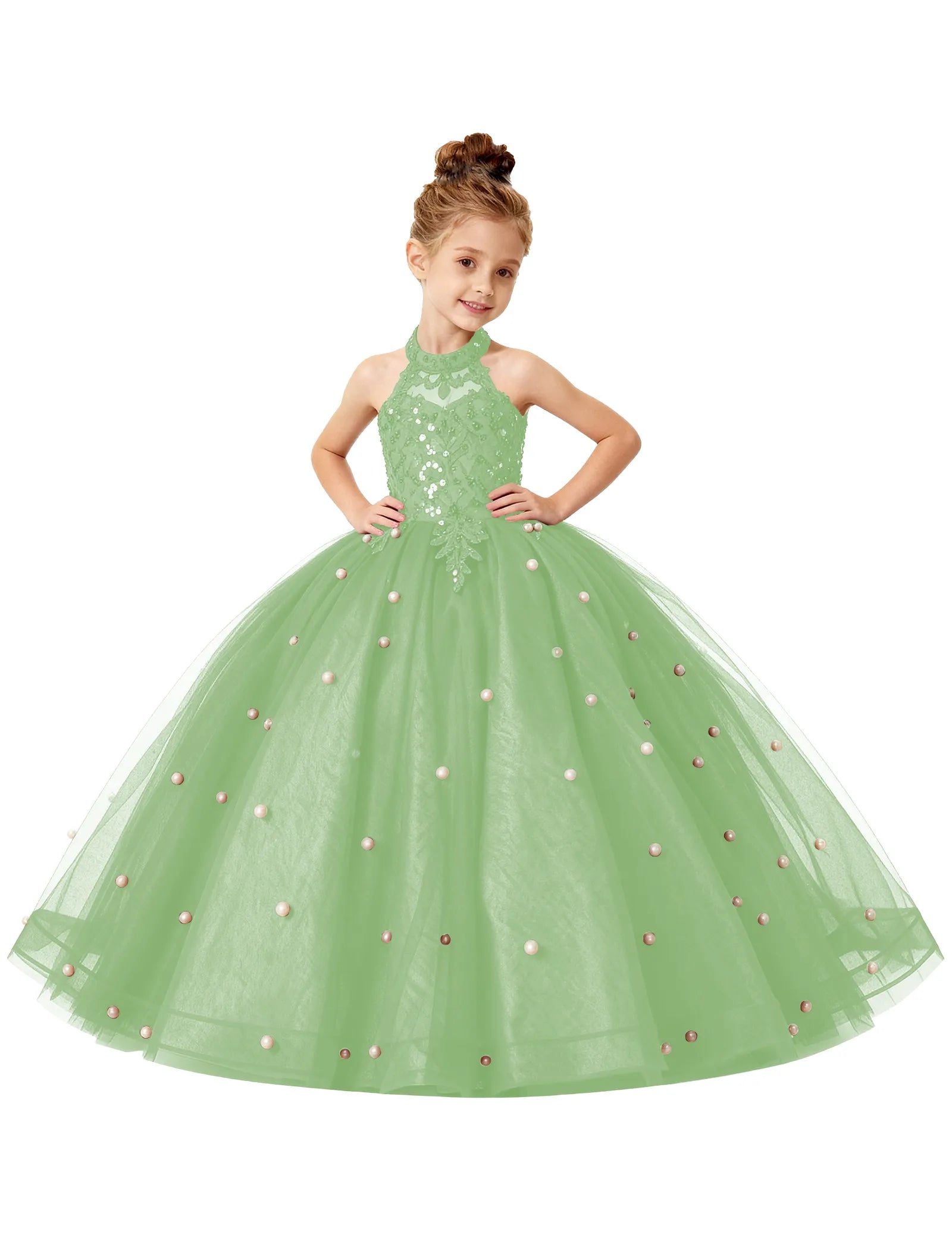 Koronkowa sukienka księżniczki z odkrytymi ramionami