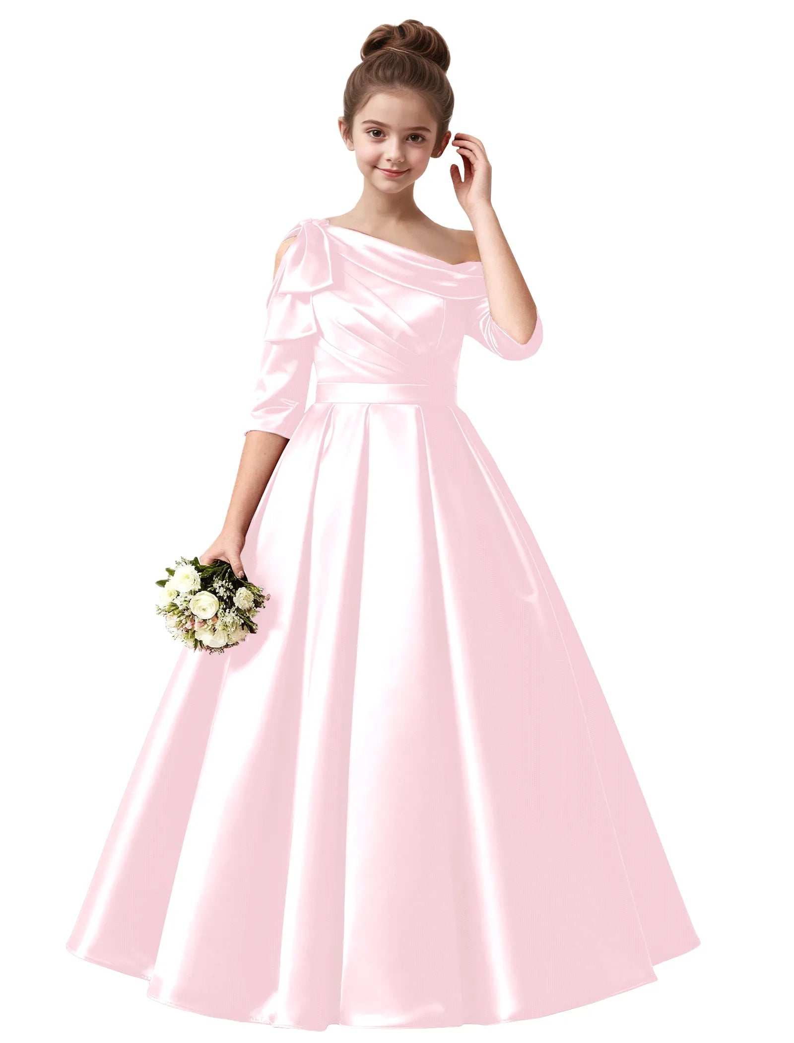 Vestido de princesa sin mangas de encaje