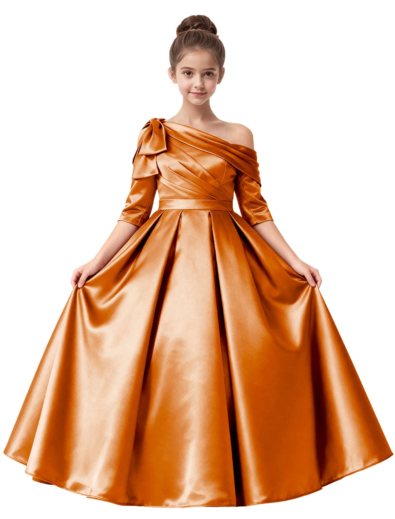 Vestido de princesa sin mangas de encaje