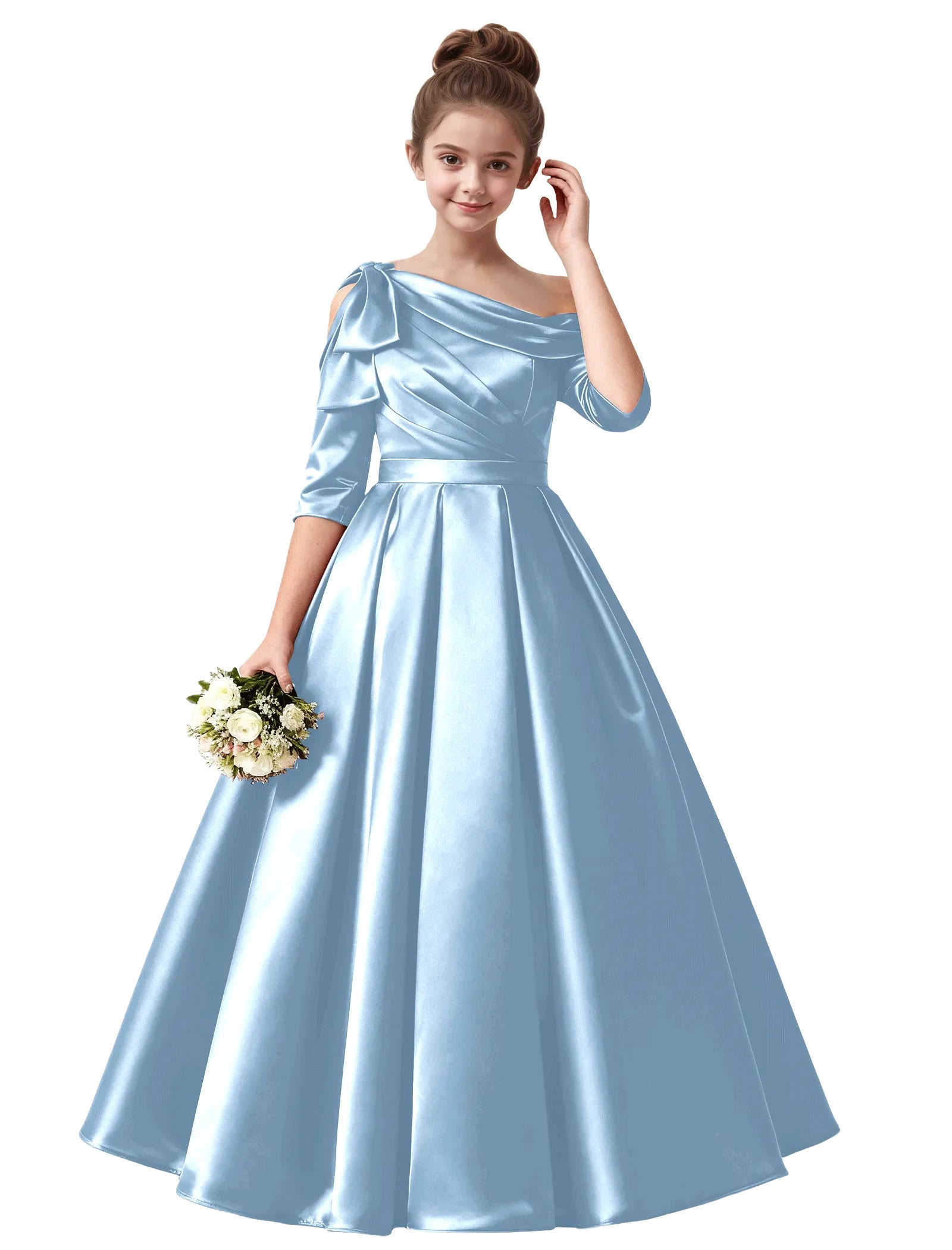 Vestido de princesa sin mangas de encaje