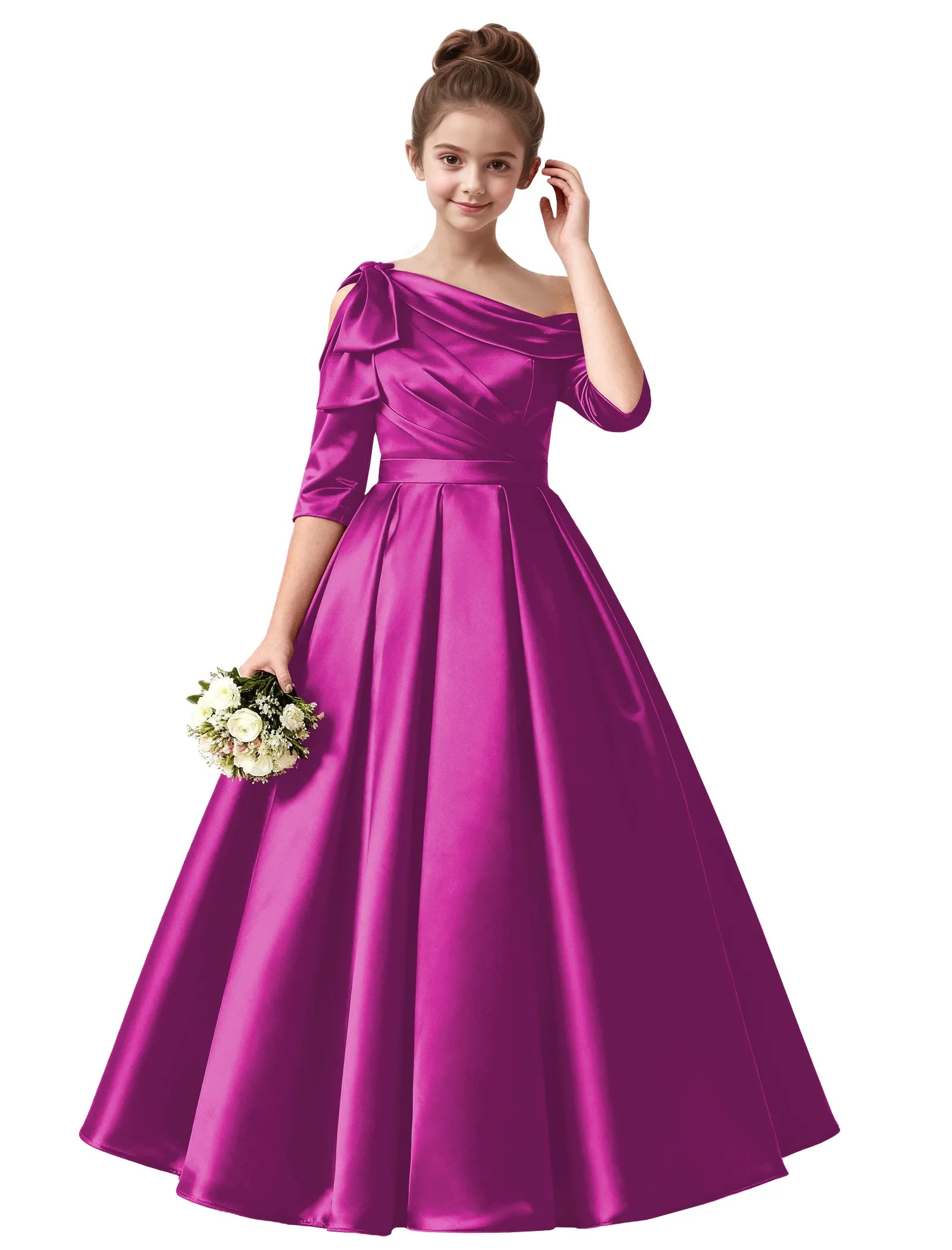 Vestido de princesa sin mangas de encaje