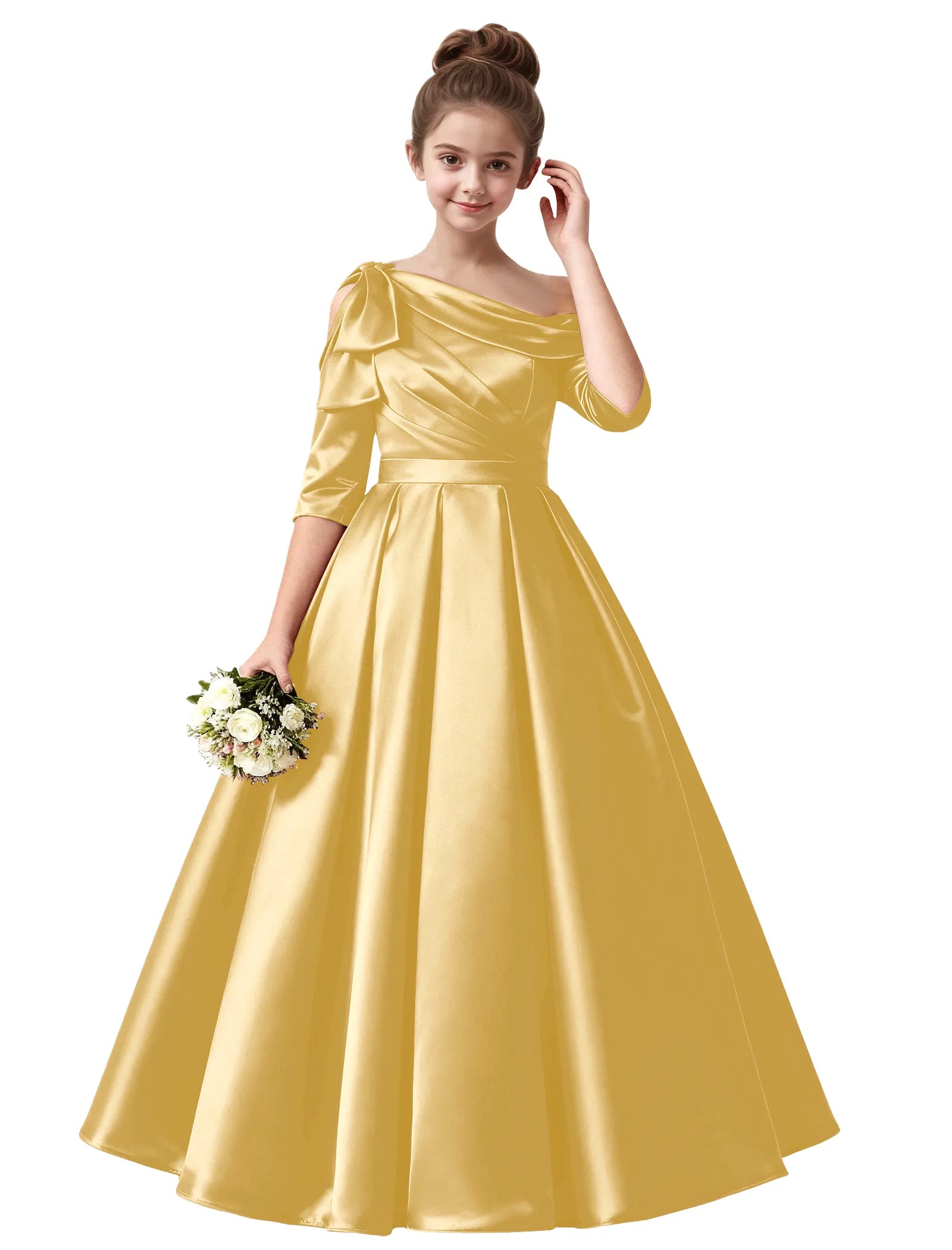 Vestido de princesa sin mangas de encaje
