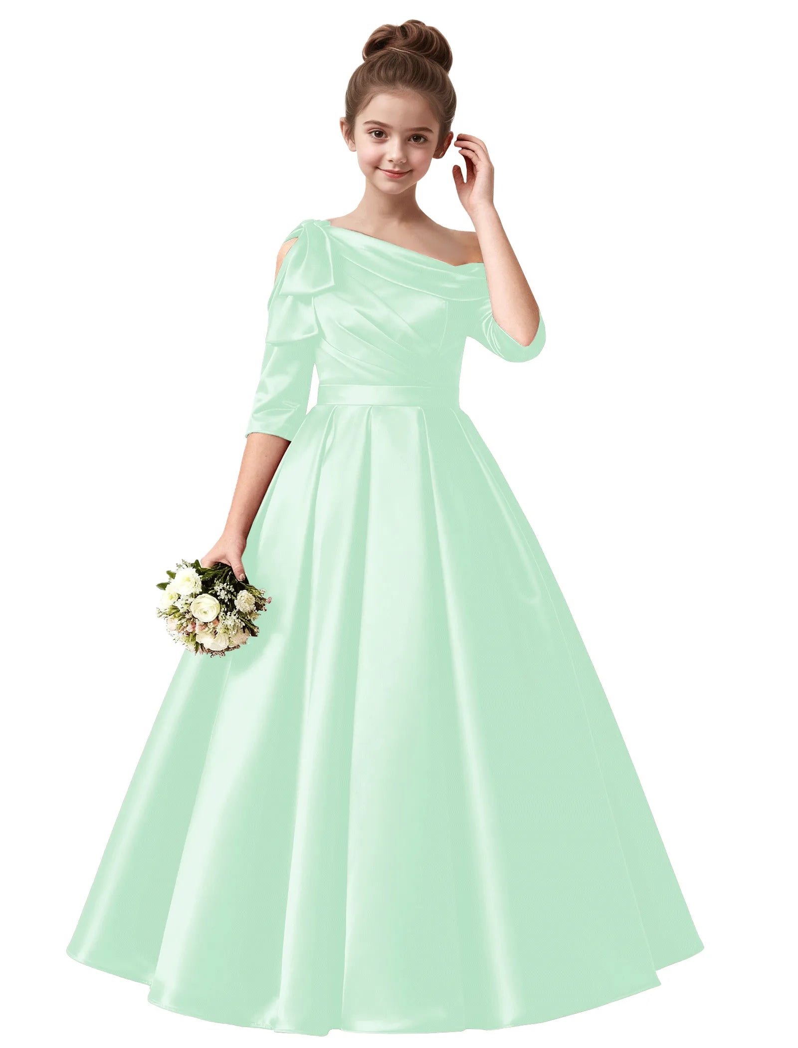 Vestido de princesa sin mangas de encaje