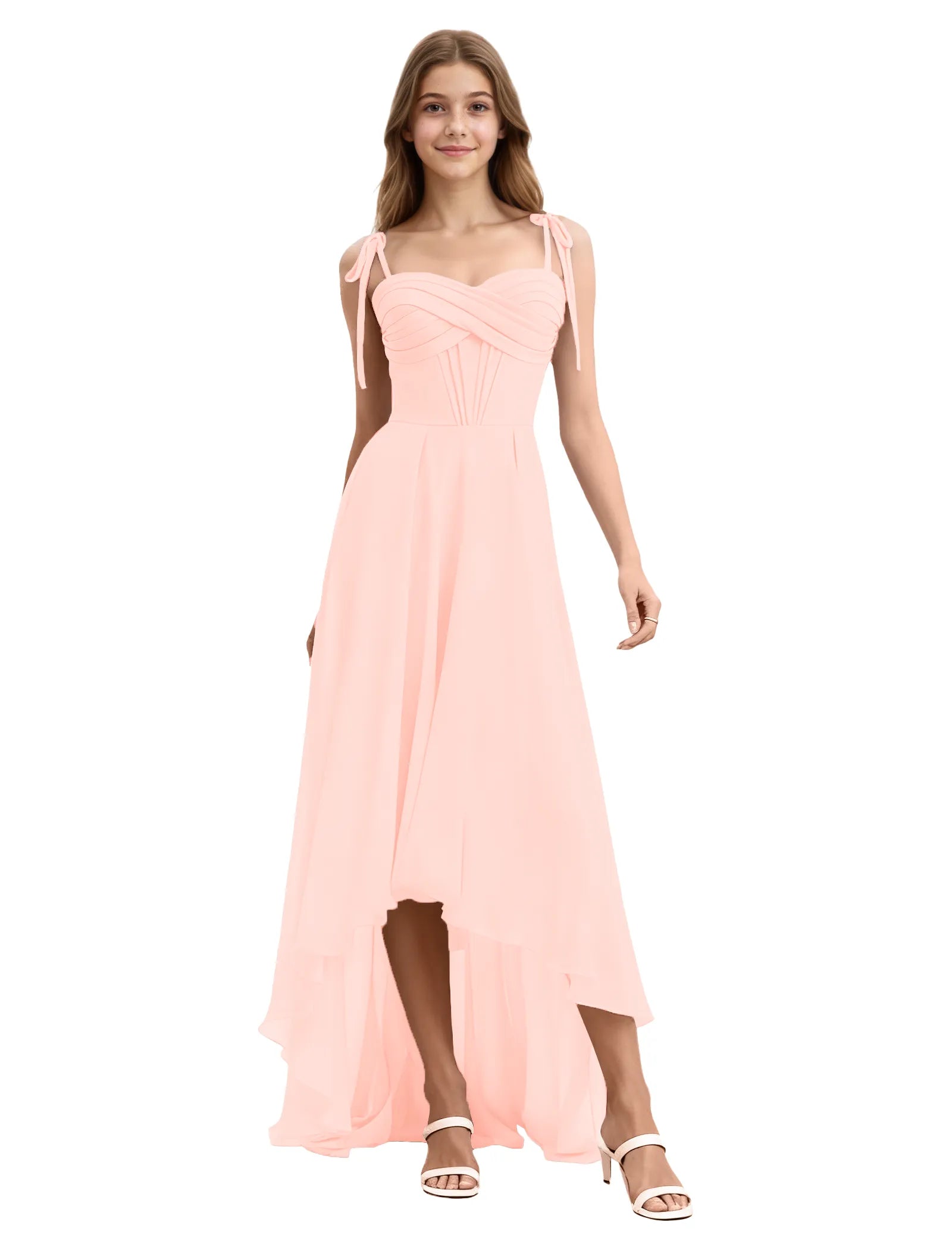 Vestido de princesa sin mangas de encaje