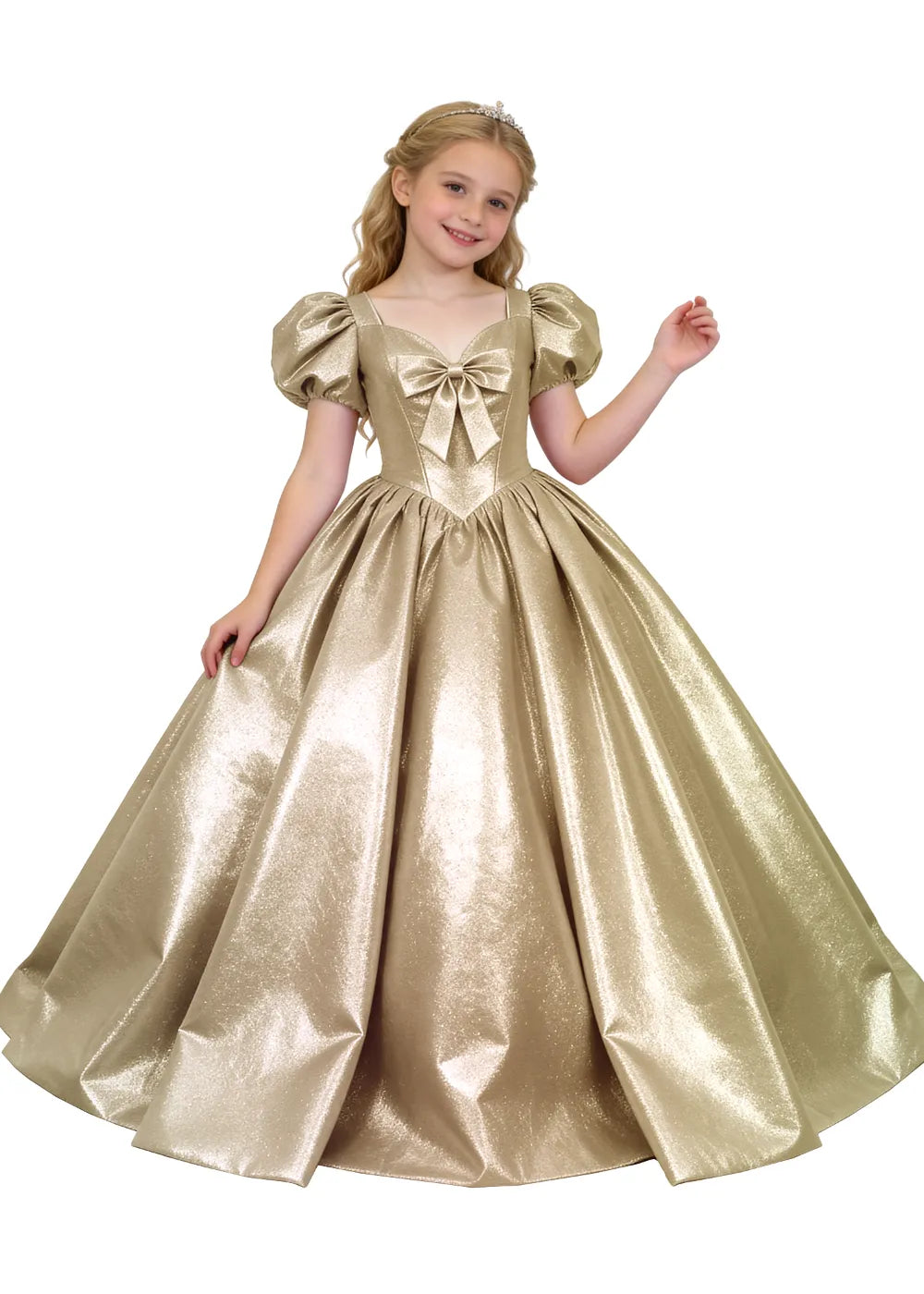Vestido de princesa sin mangas de encaje