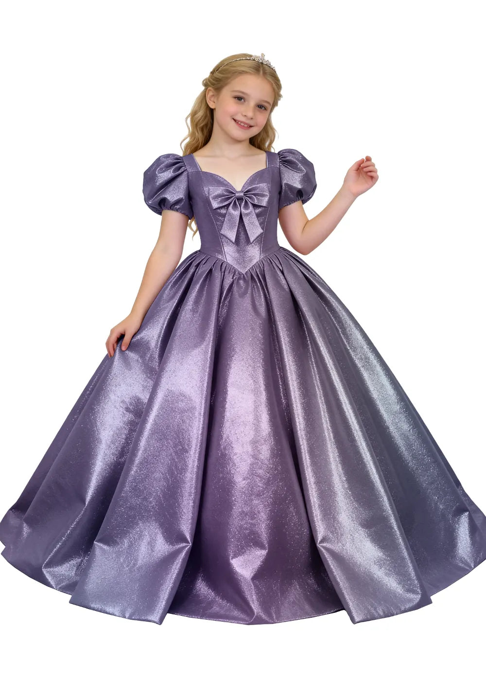 Vestido de princesa sin mangas de encaje