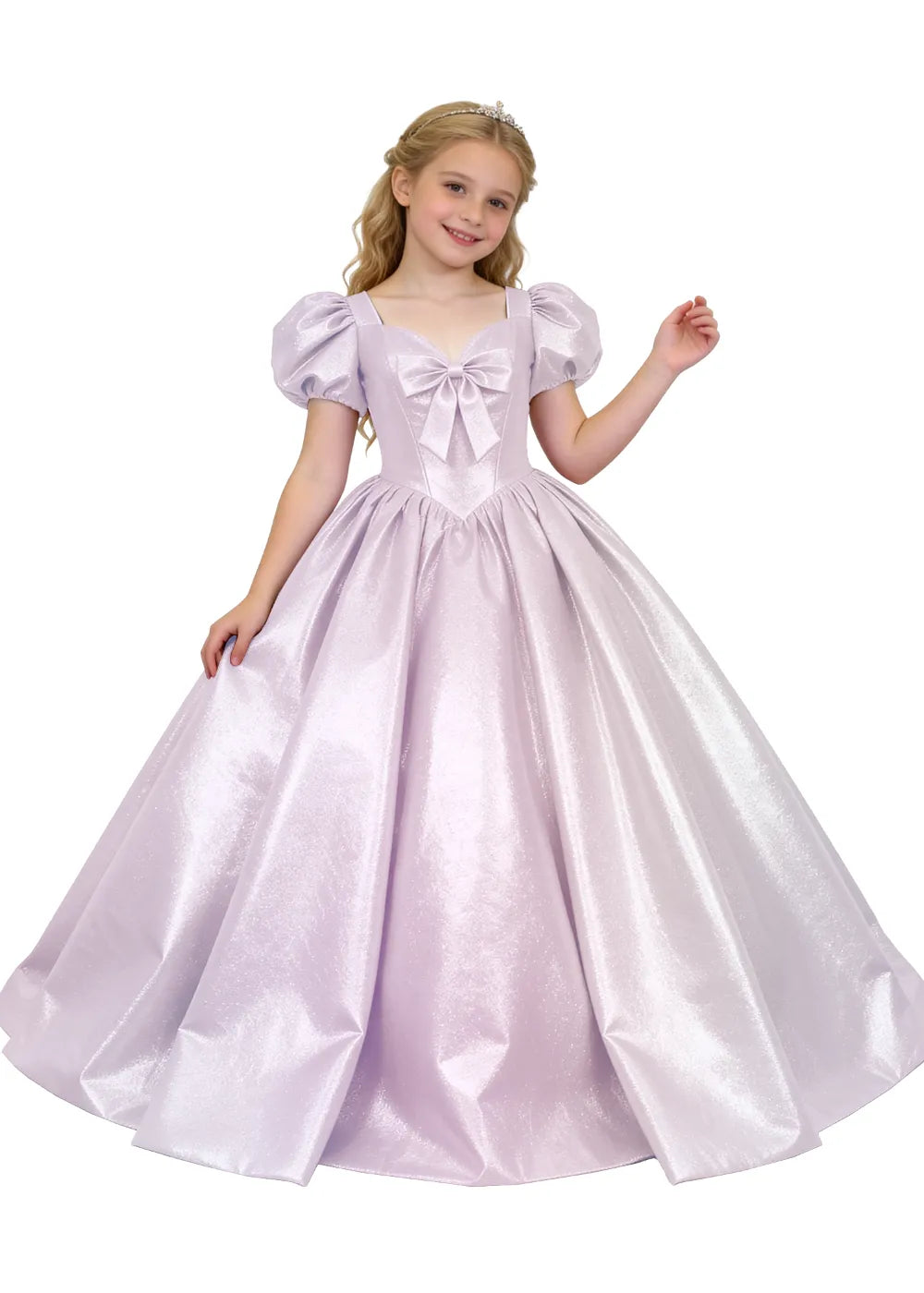 Vestido de princesa sin mangas de encaje