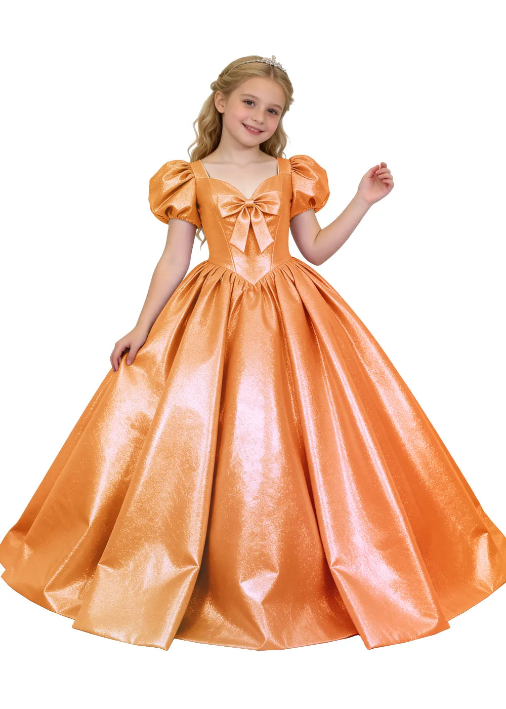 Vestido de princesa sin mangas de encaje