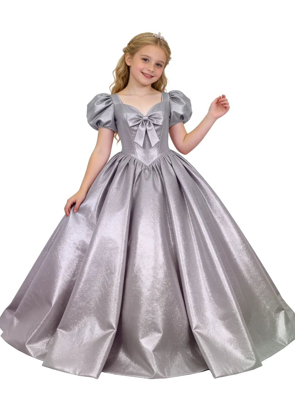 Vestido de princesa sin mangas de encaje