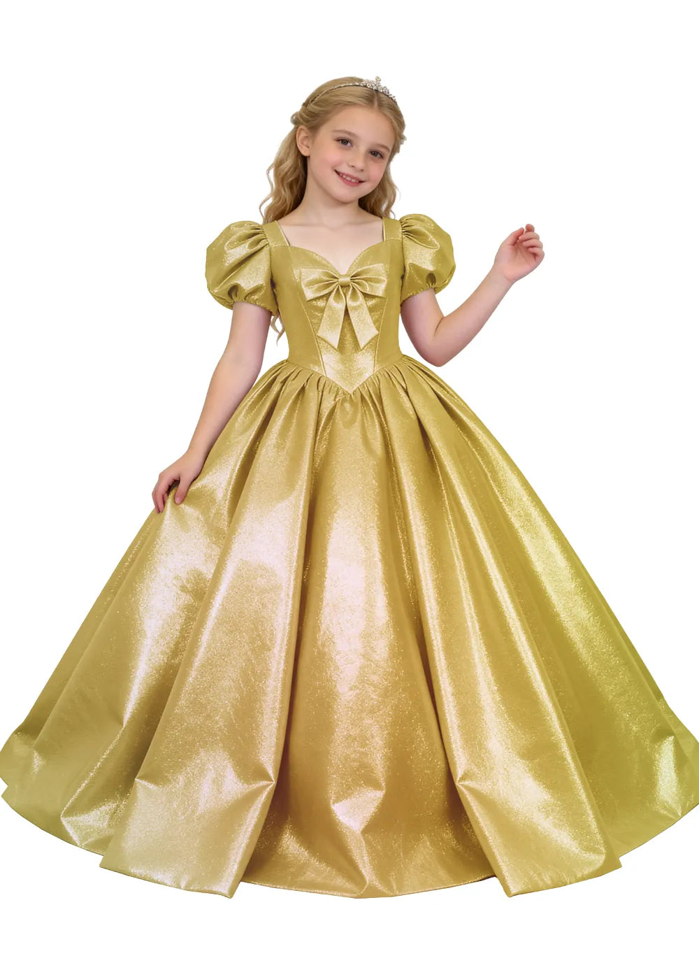 Vestido de princesa sin mangas de encaje