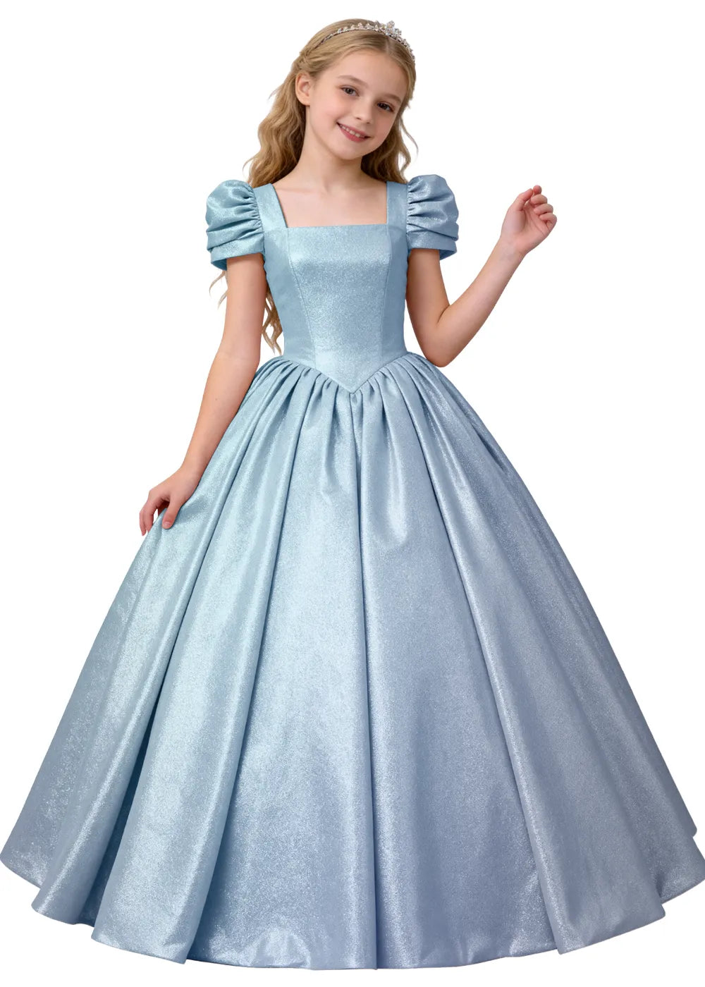 Vestido de princesa sin mangas de encaje