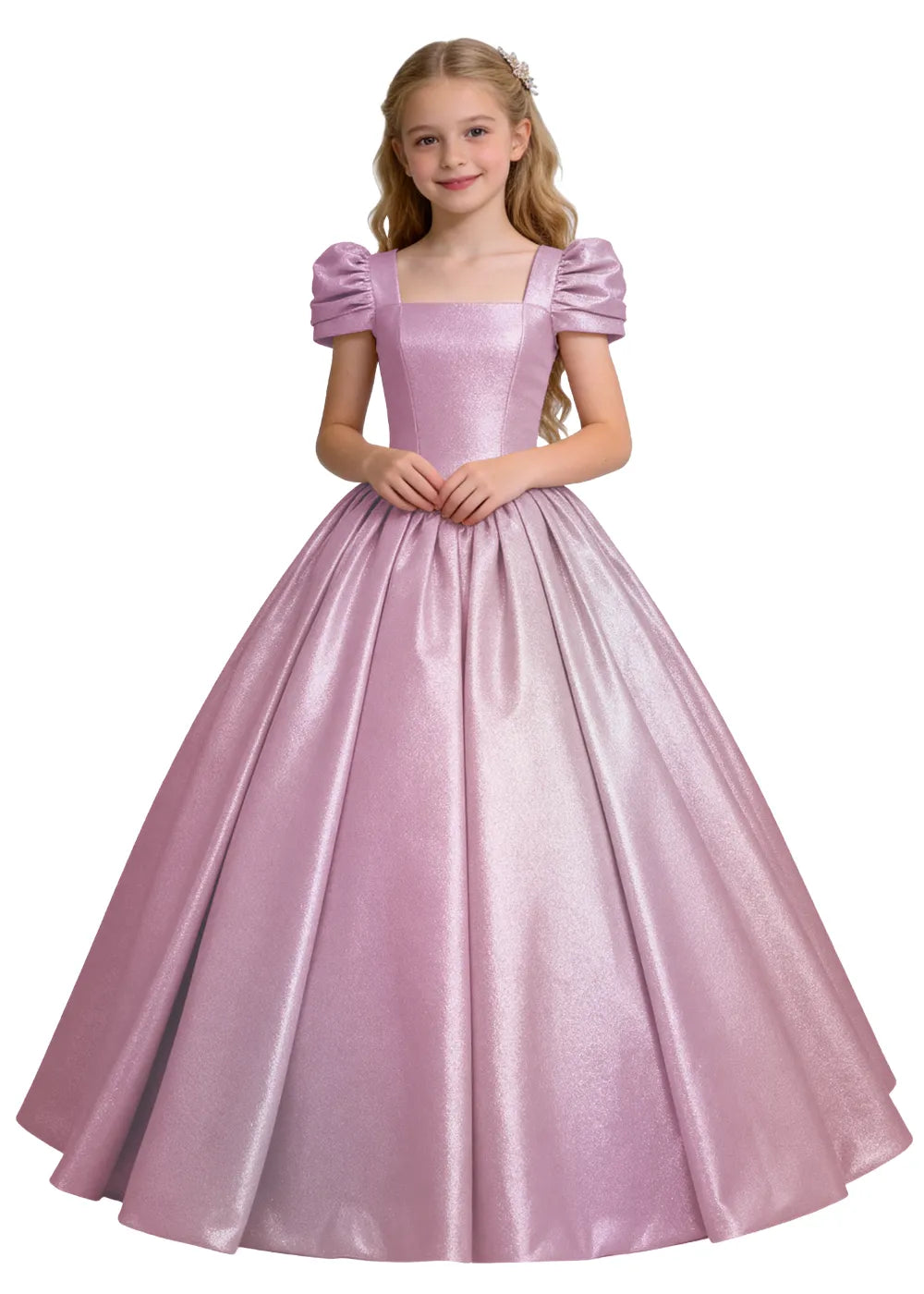 Vestido de princesa sin mangas de encaje