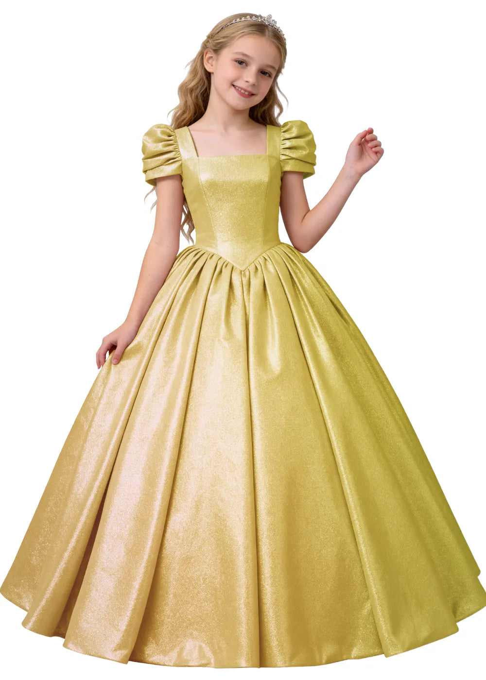 Vestido de princesa sin mangas de encaje