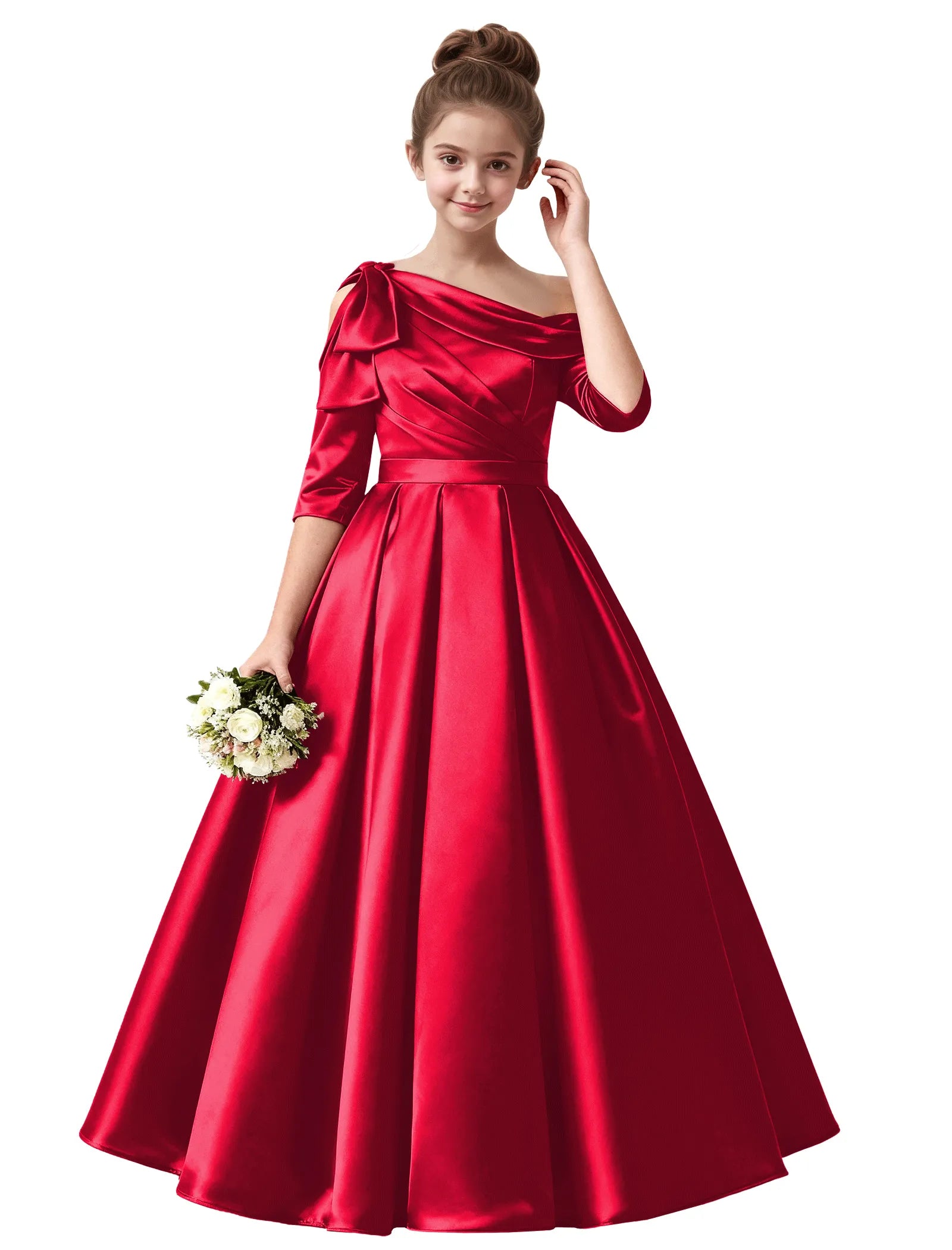 Vestido de princesa sin mangas de encaje