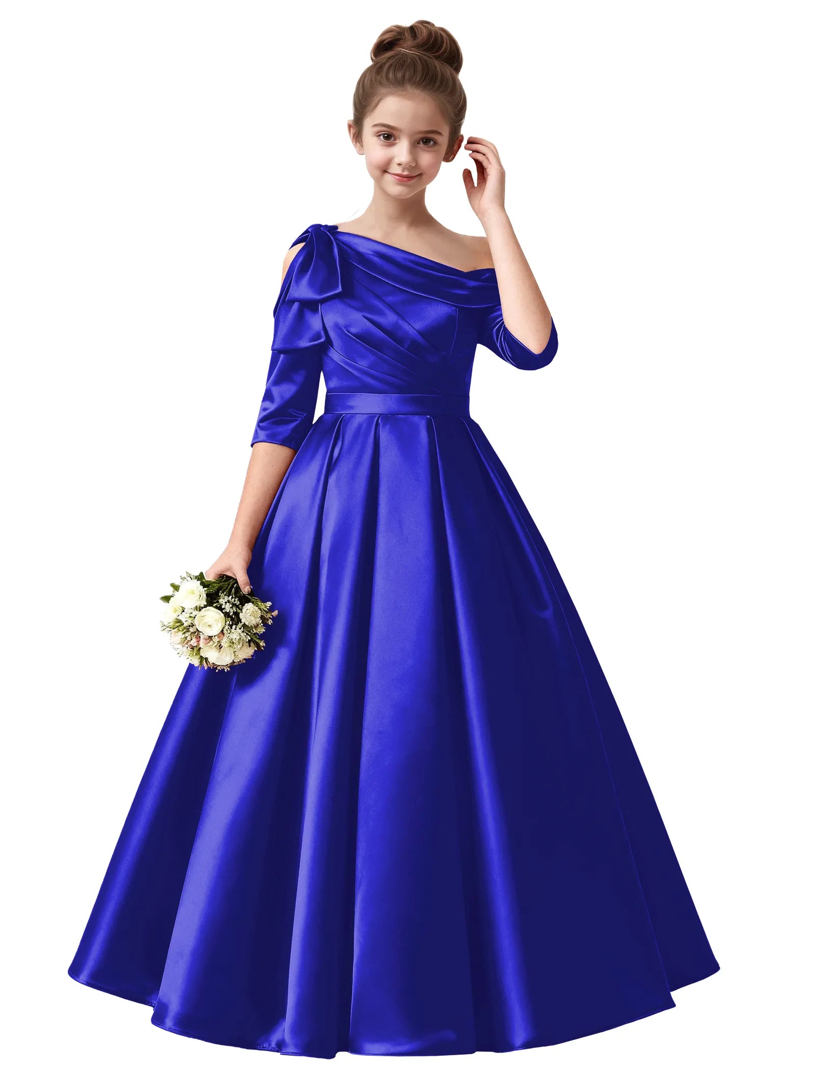 Vestido de princesa sin mangas de encaje