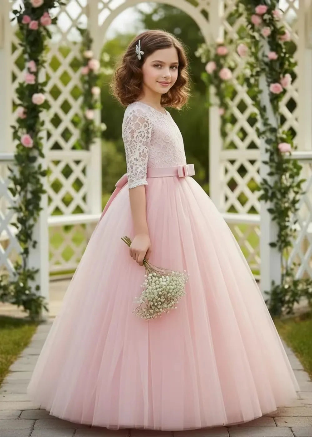 Spitzenkleid mit schulterfreiem Design