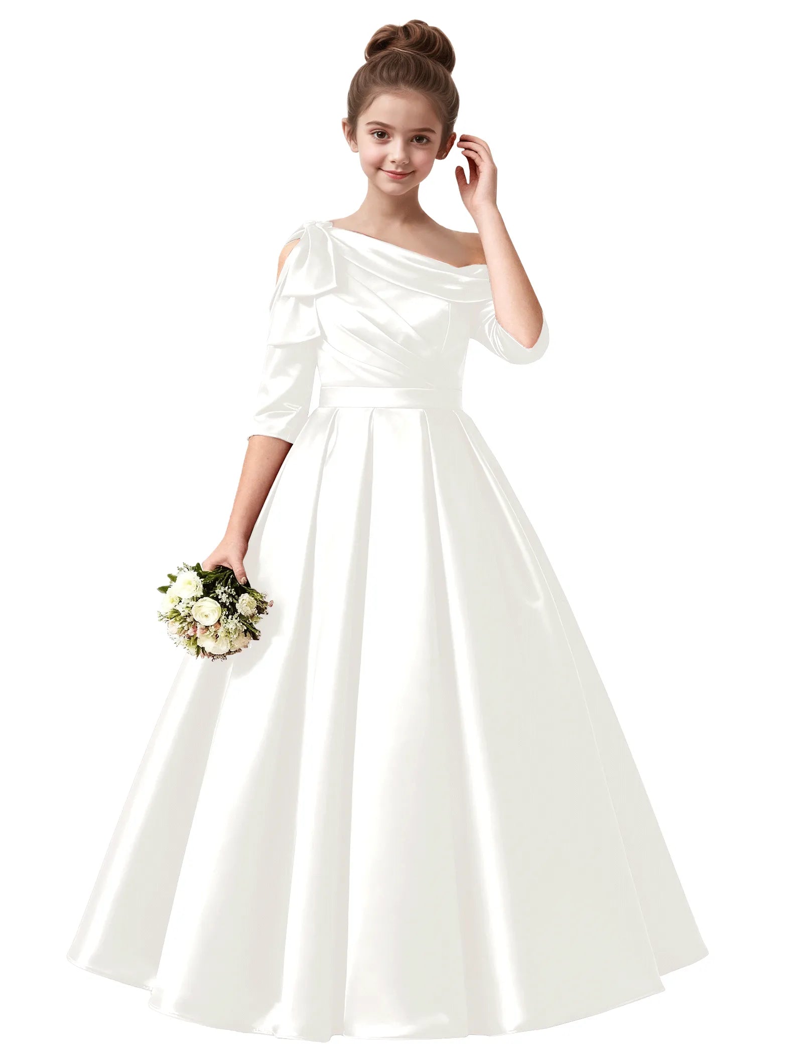 Vestido de princesa sin mangas de encaje