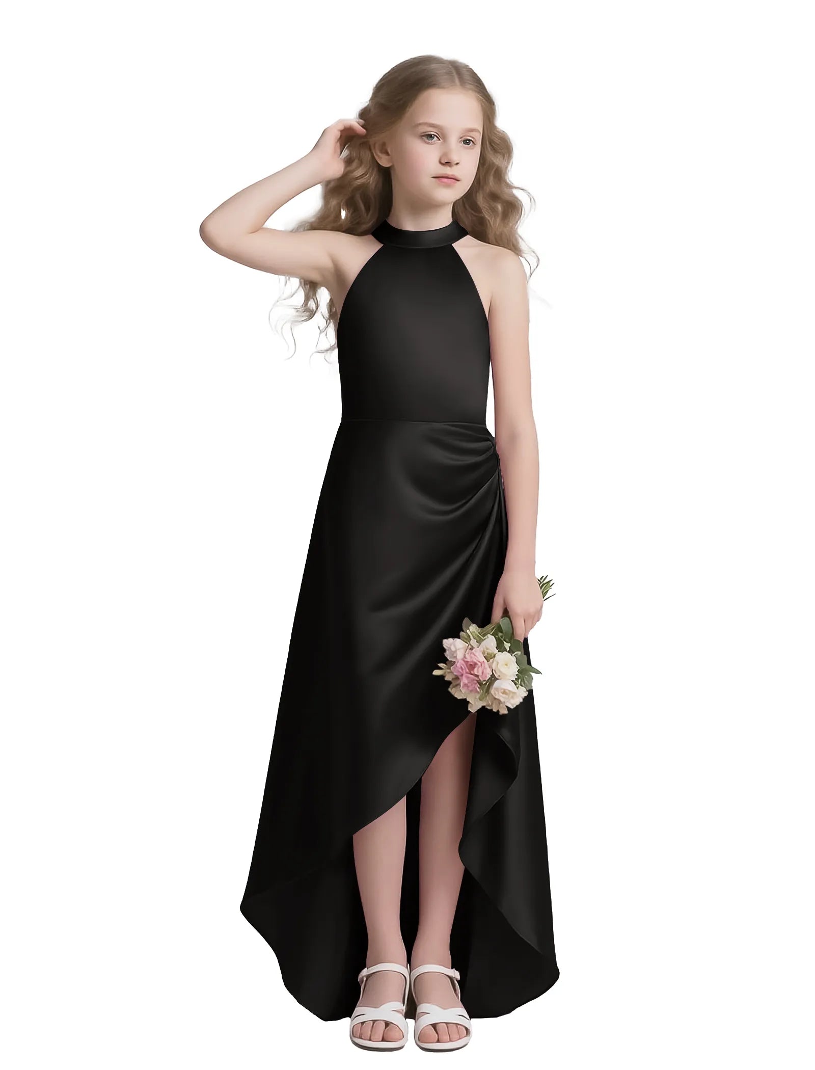 Vestido de princesa sin mangas de encaje