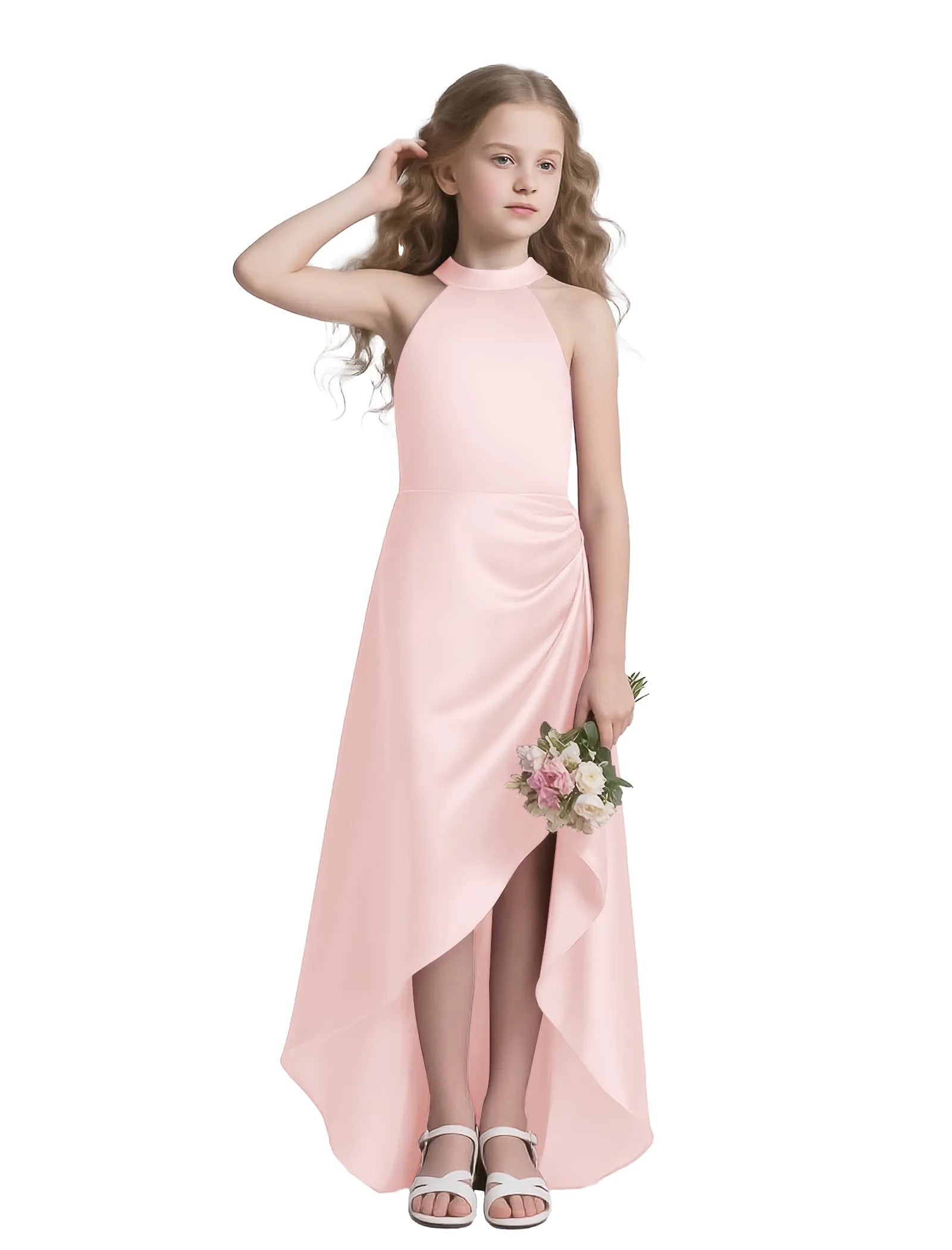 Vestido de princesa sin mangas de encaje