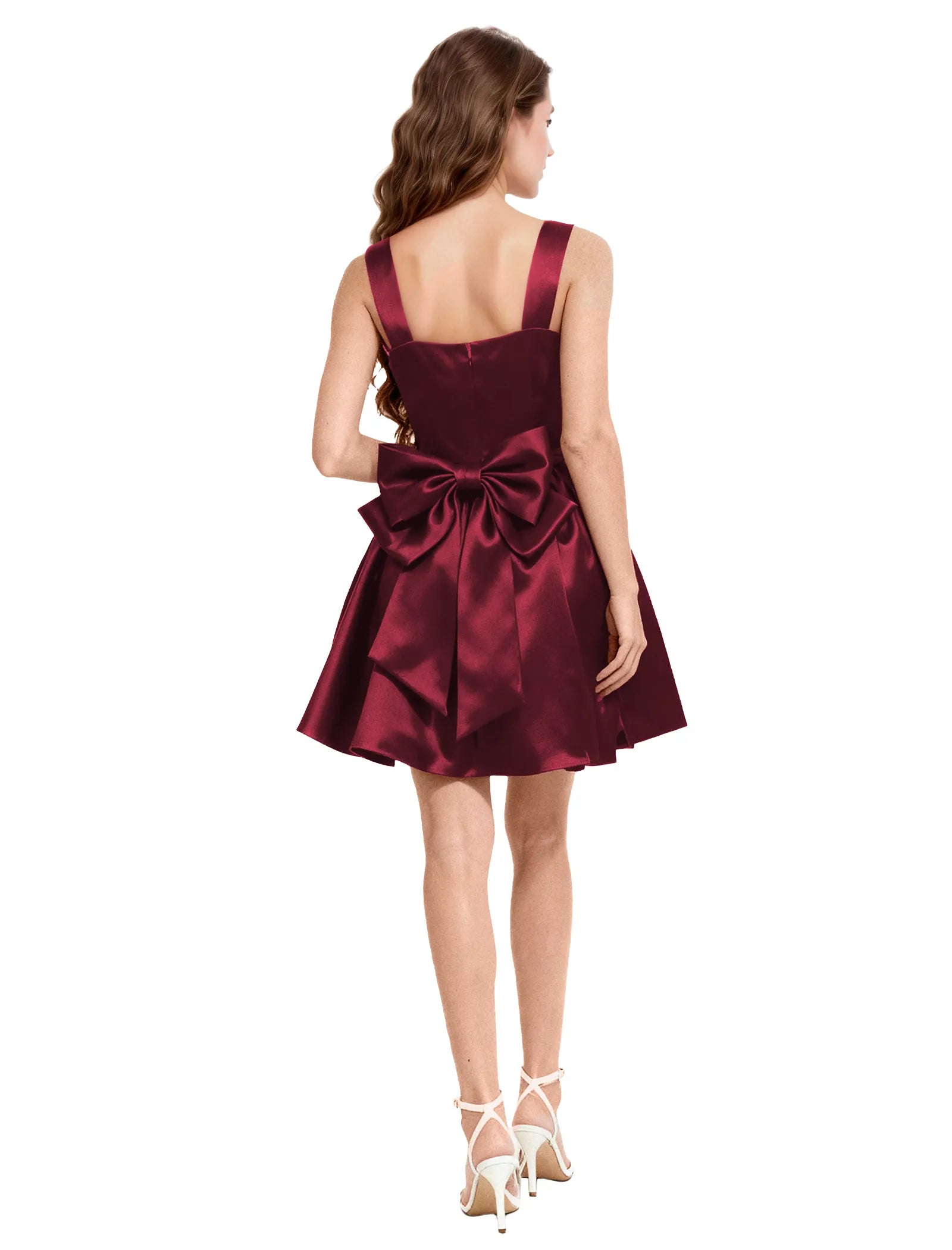 Satin Bow Back Party Dress for Girls