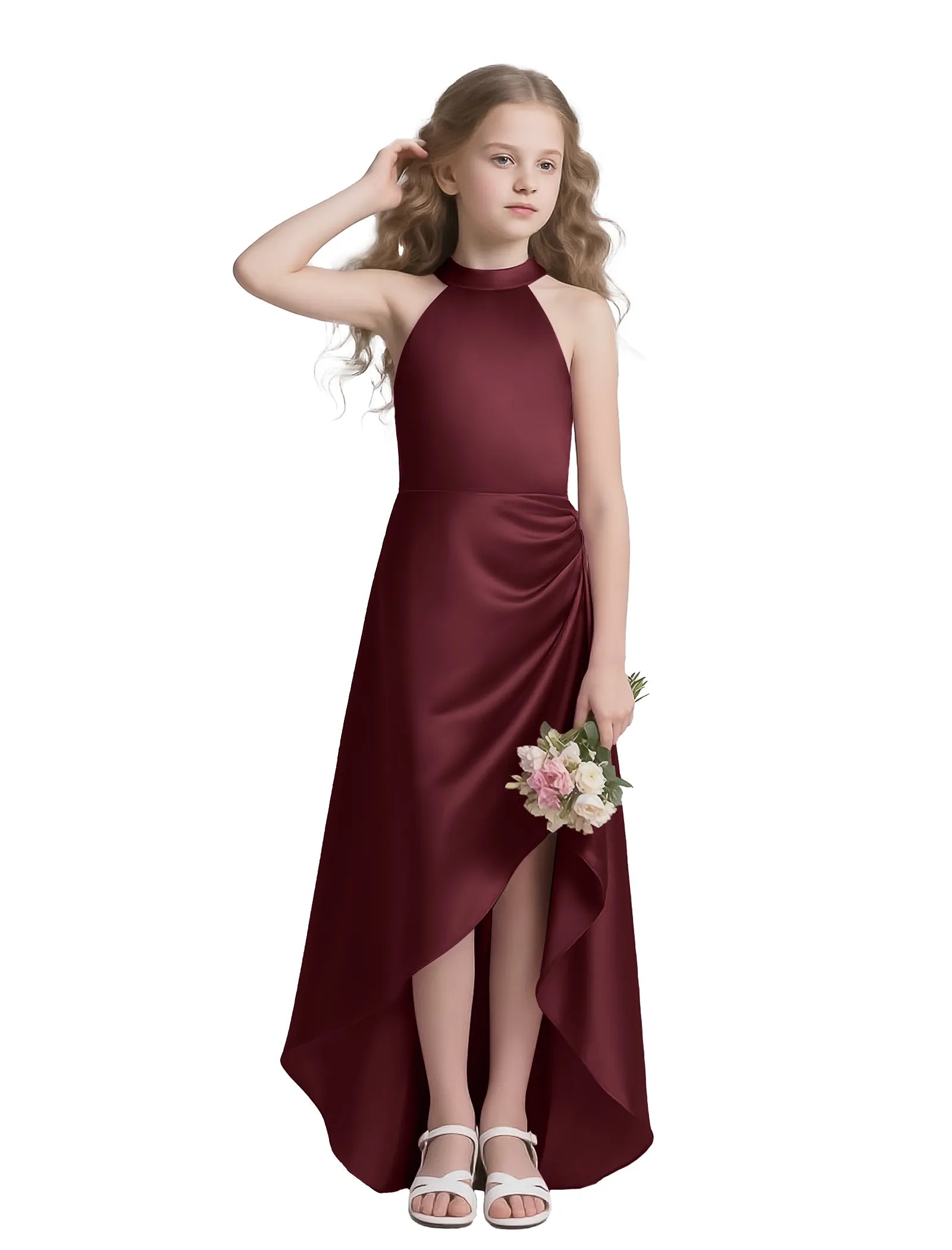 Vestido de princesa sin mangas de encaje