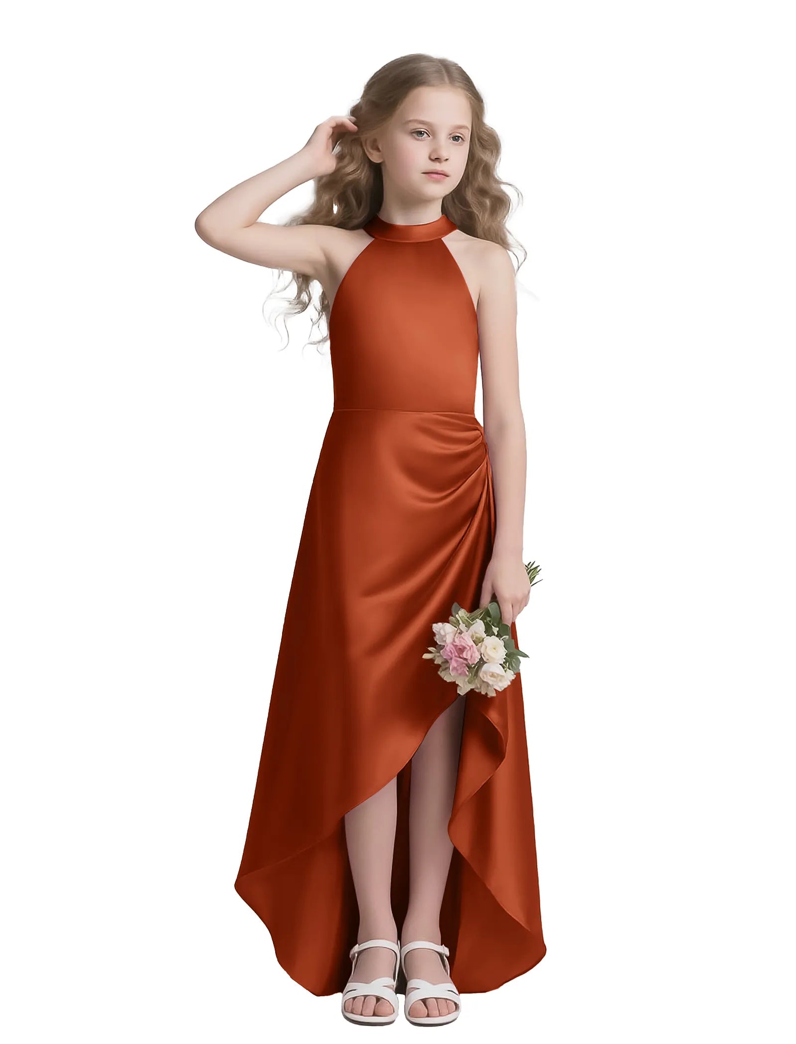 Vestido de princesa sin mangas de encaje