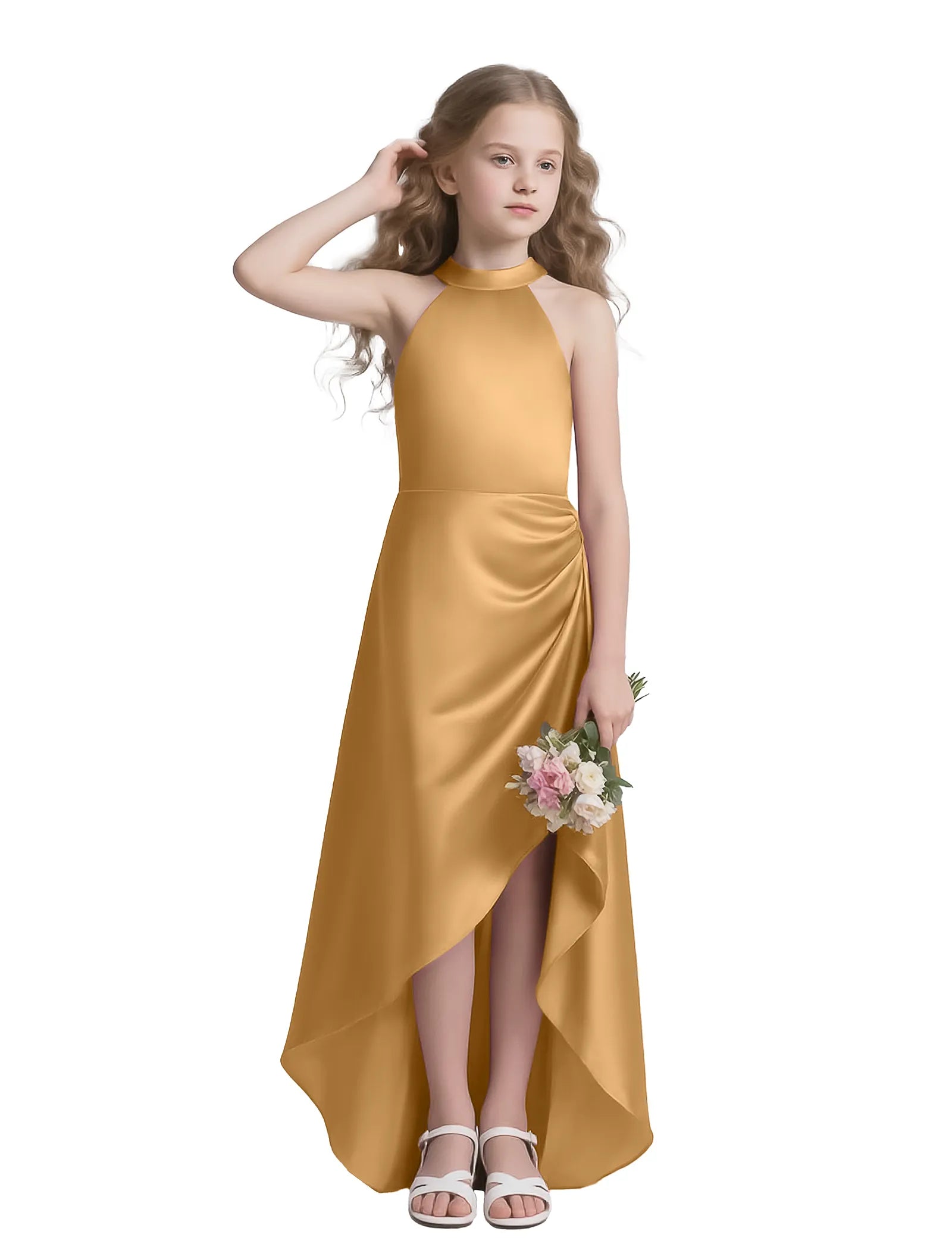 Vestido de princesa sin mangas de encaje
