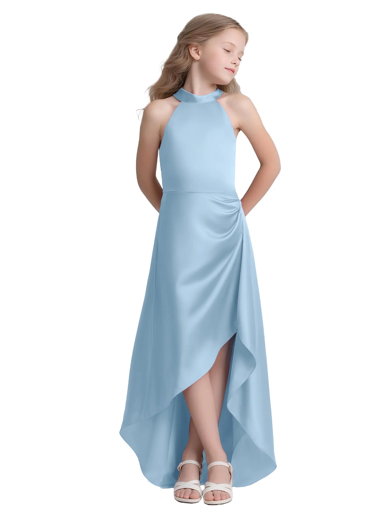 Vestido de princesa sin mangas de encaje