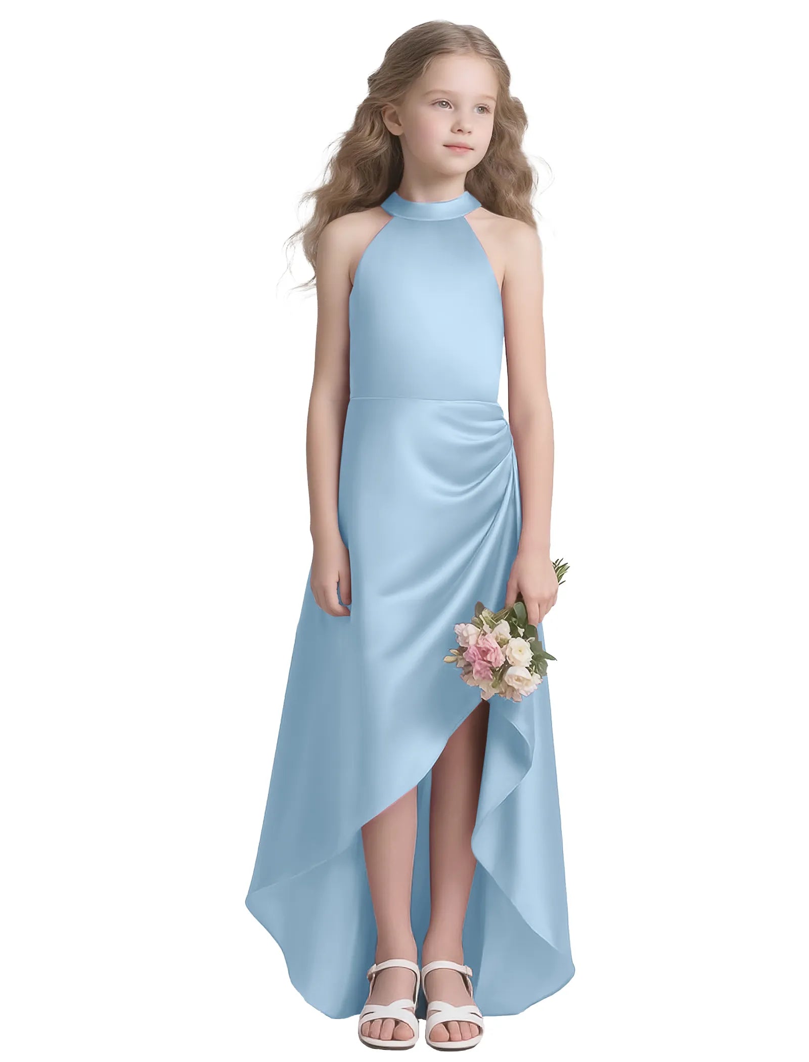 Vestido de princesa sin mangas de encaje