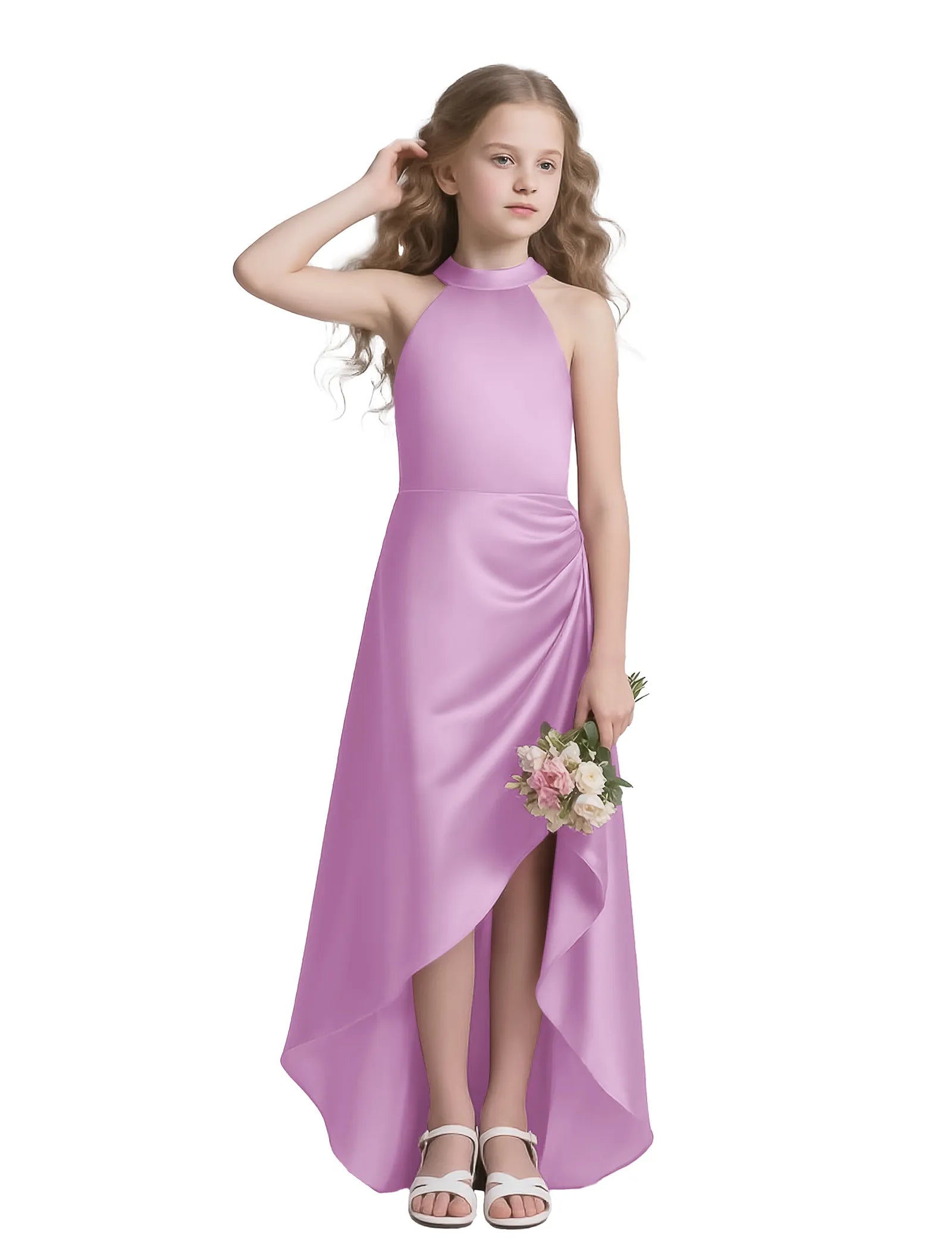 Vestido de princesa sin mangas de encaje
