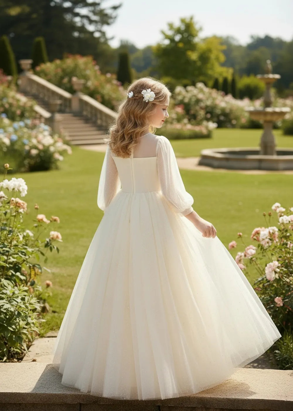 Spitzenkleid mit schulterfreiem Design