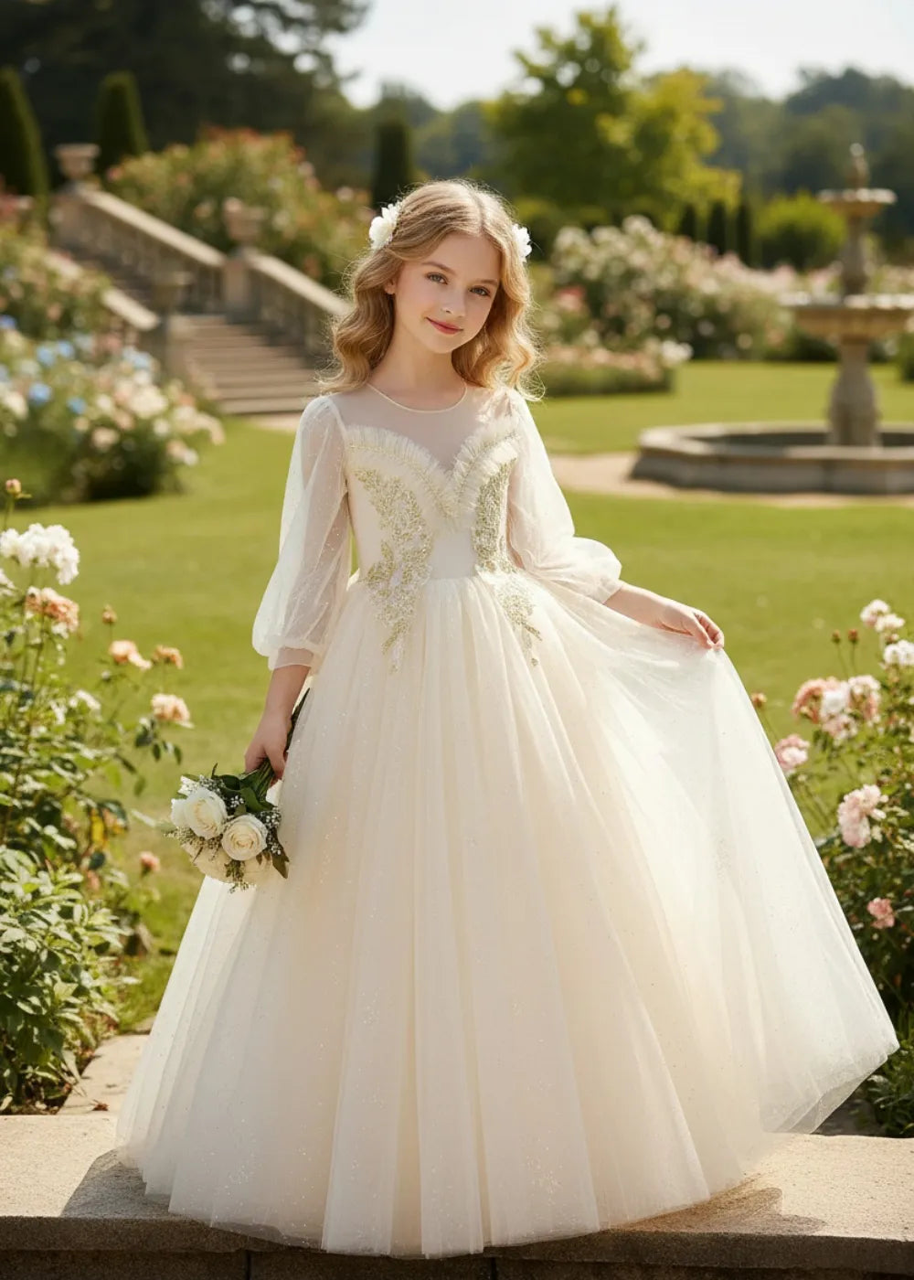 Spitzenkleid mit schulterfreiem Design