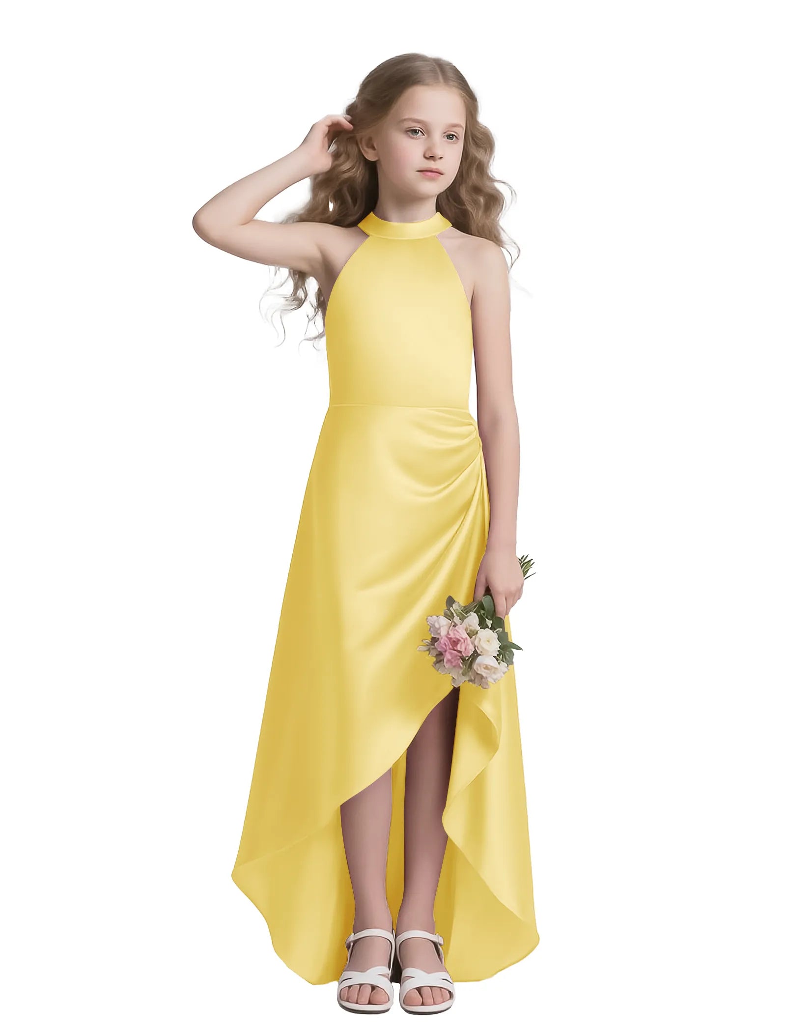 Vestido de princesa sin mangas de encaje