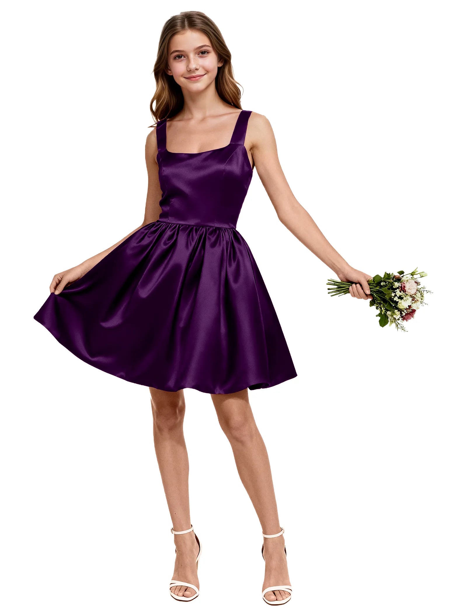 Vestido de princesa sin mangas de encaje