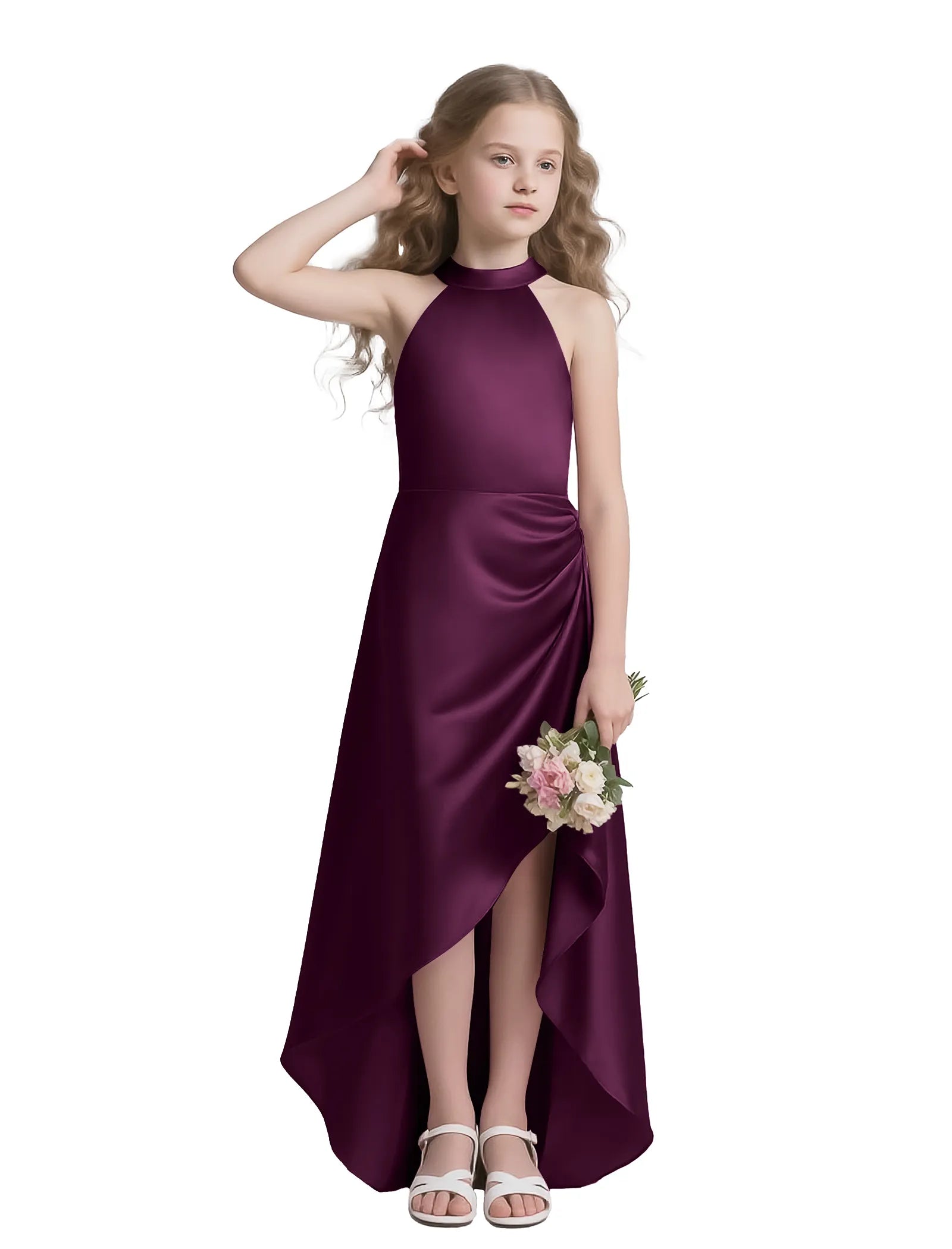Vestido de princesa sin mangas de encaje