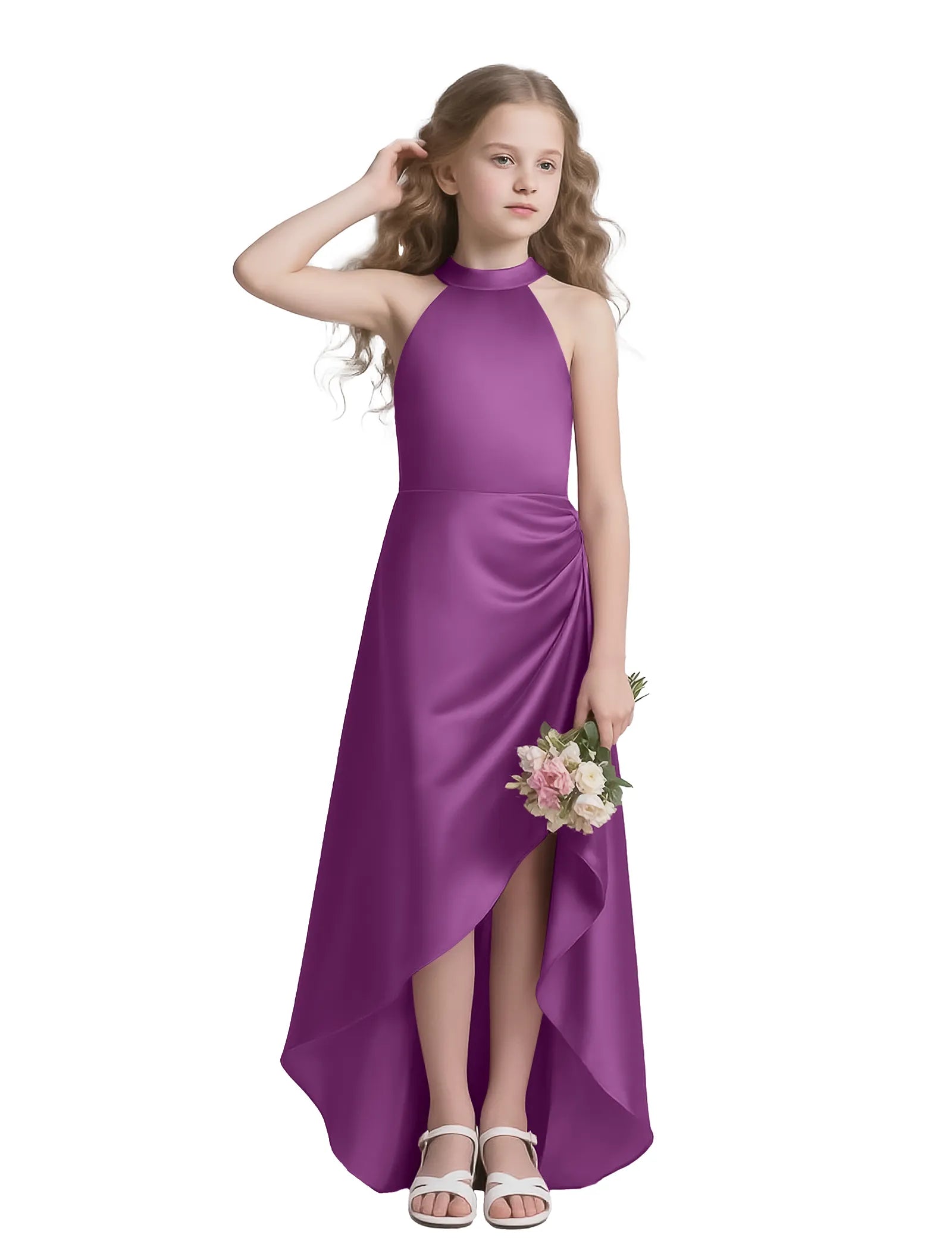 Vestido de princesa sin mangas de encaje