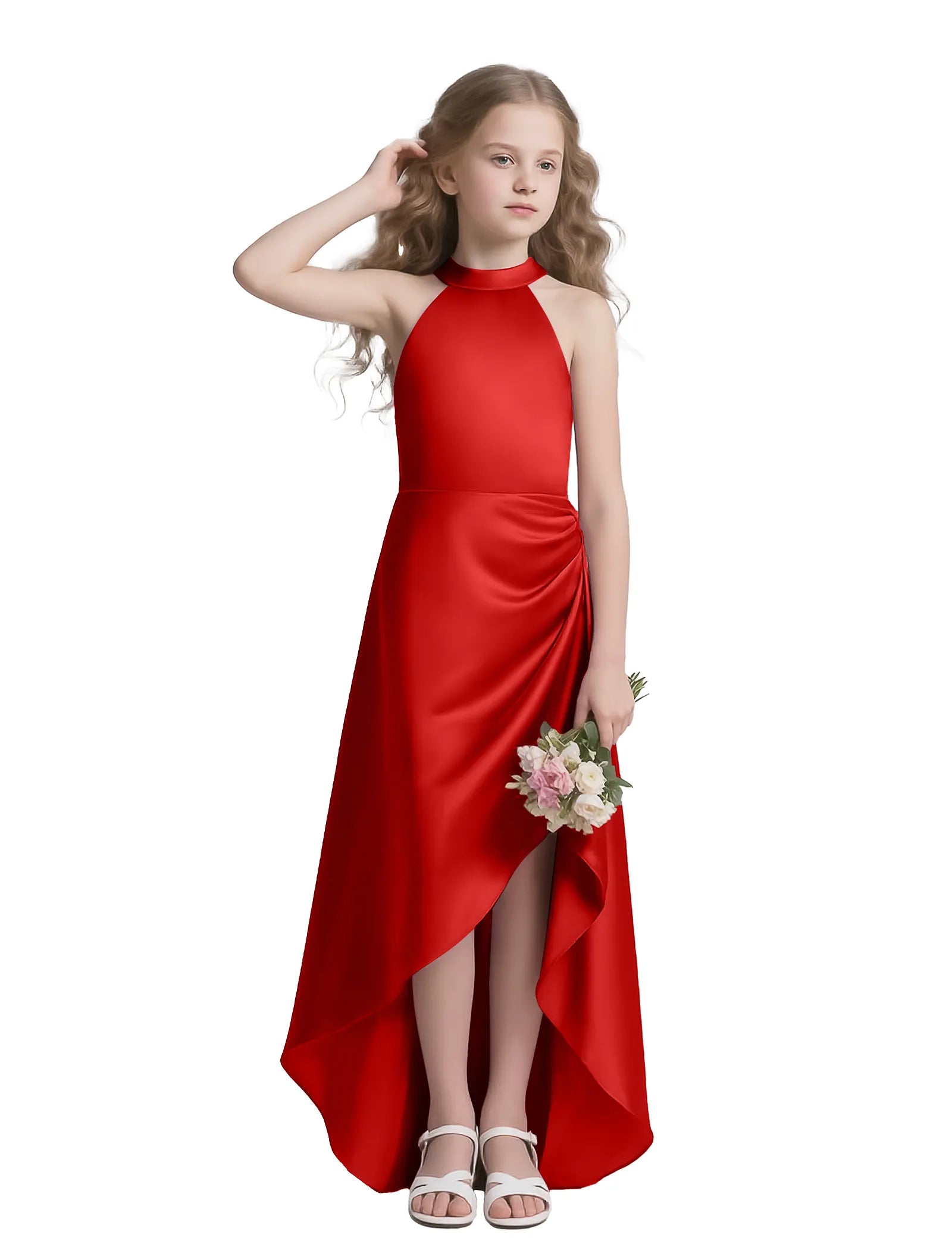 Vestido de princesa sin mangas de encaje