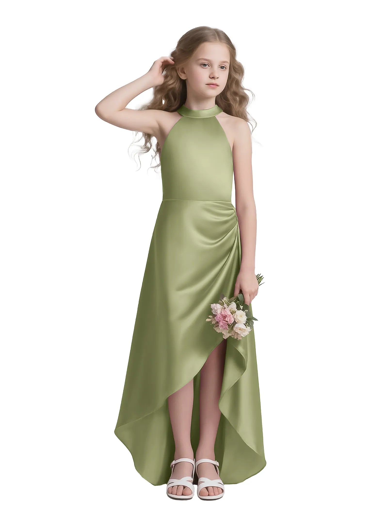 Vestido de princesa sin mangas de encaje