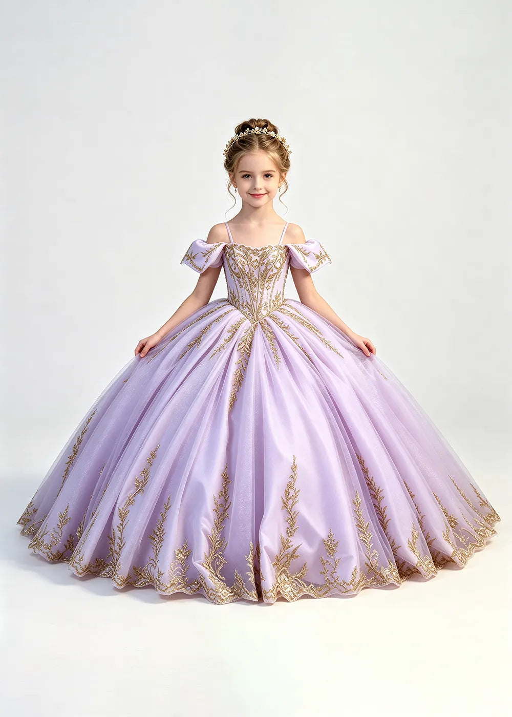 Spitzenkleid mit schulterfreiem Design