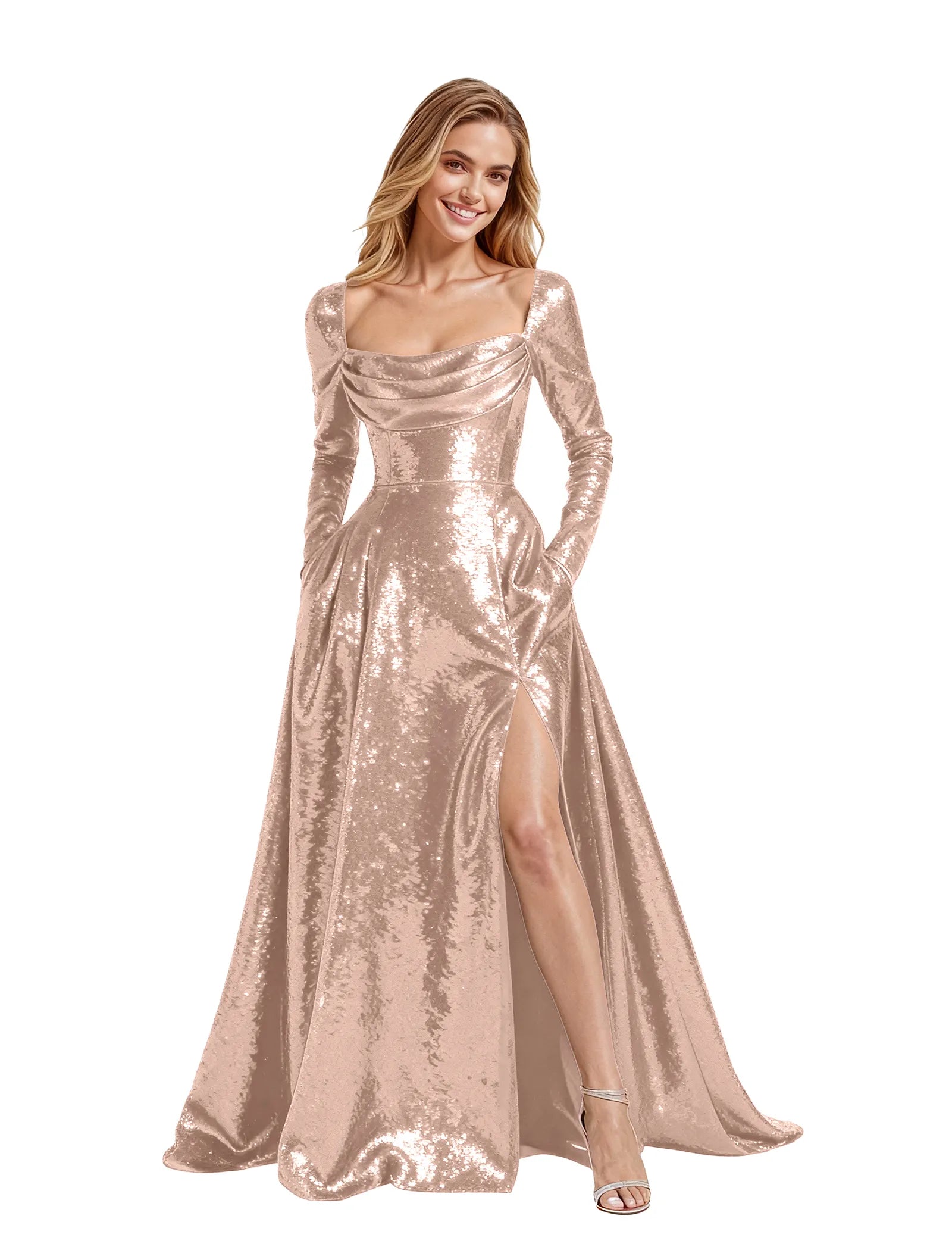 Glamour Allure Sequin Maxi Dress