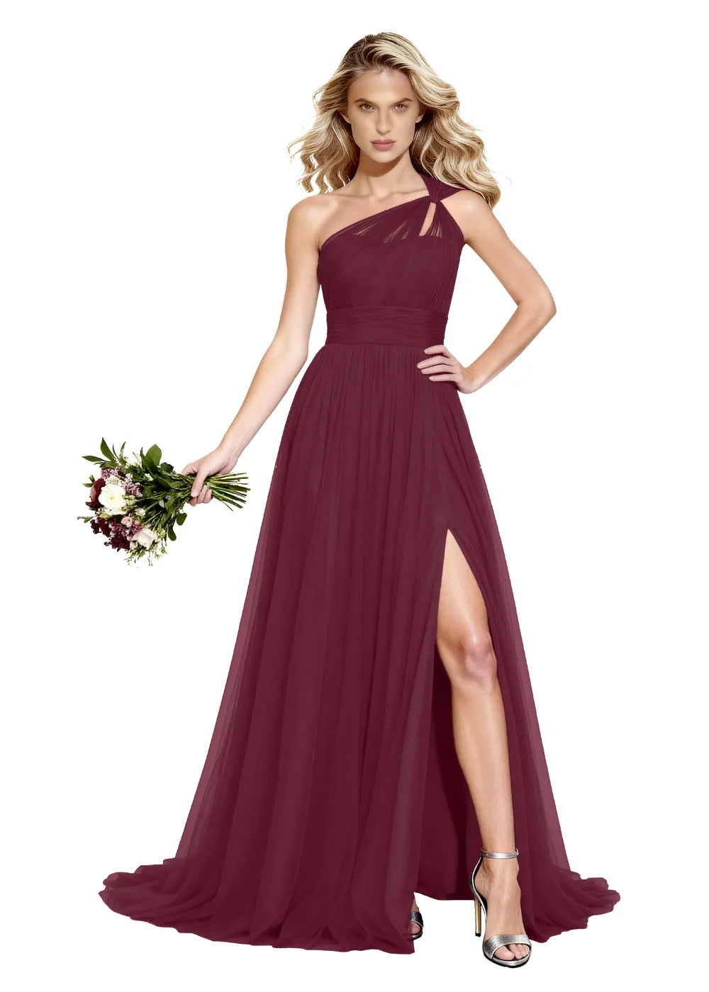Aurora Elegant One Strap Formal Gown