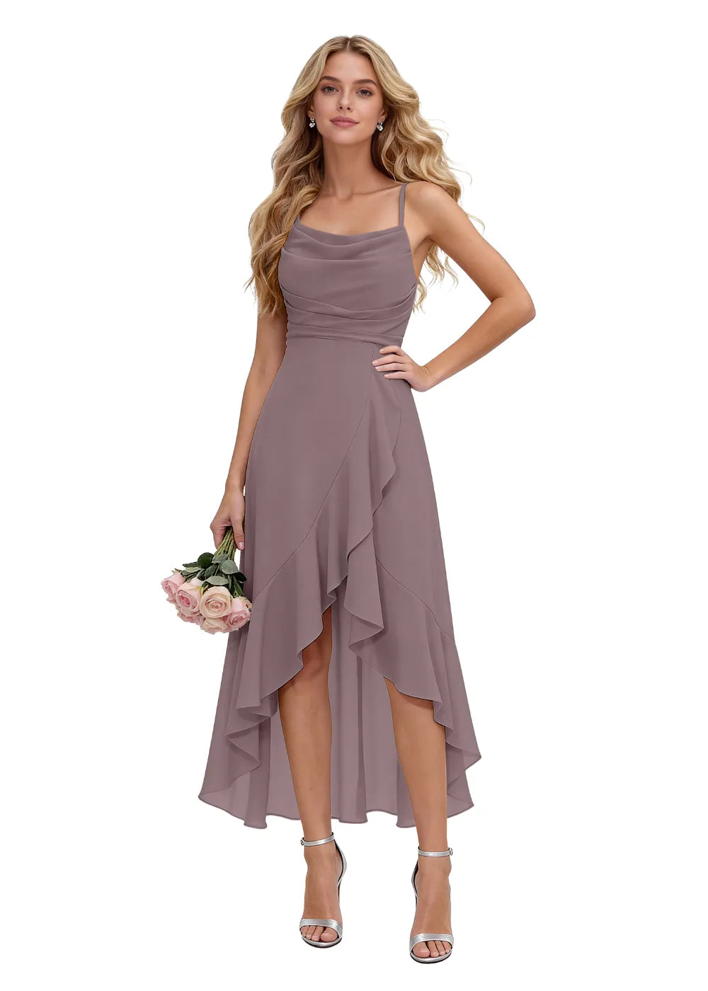 Serenity Draped Open Back Dress