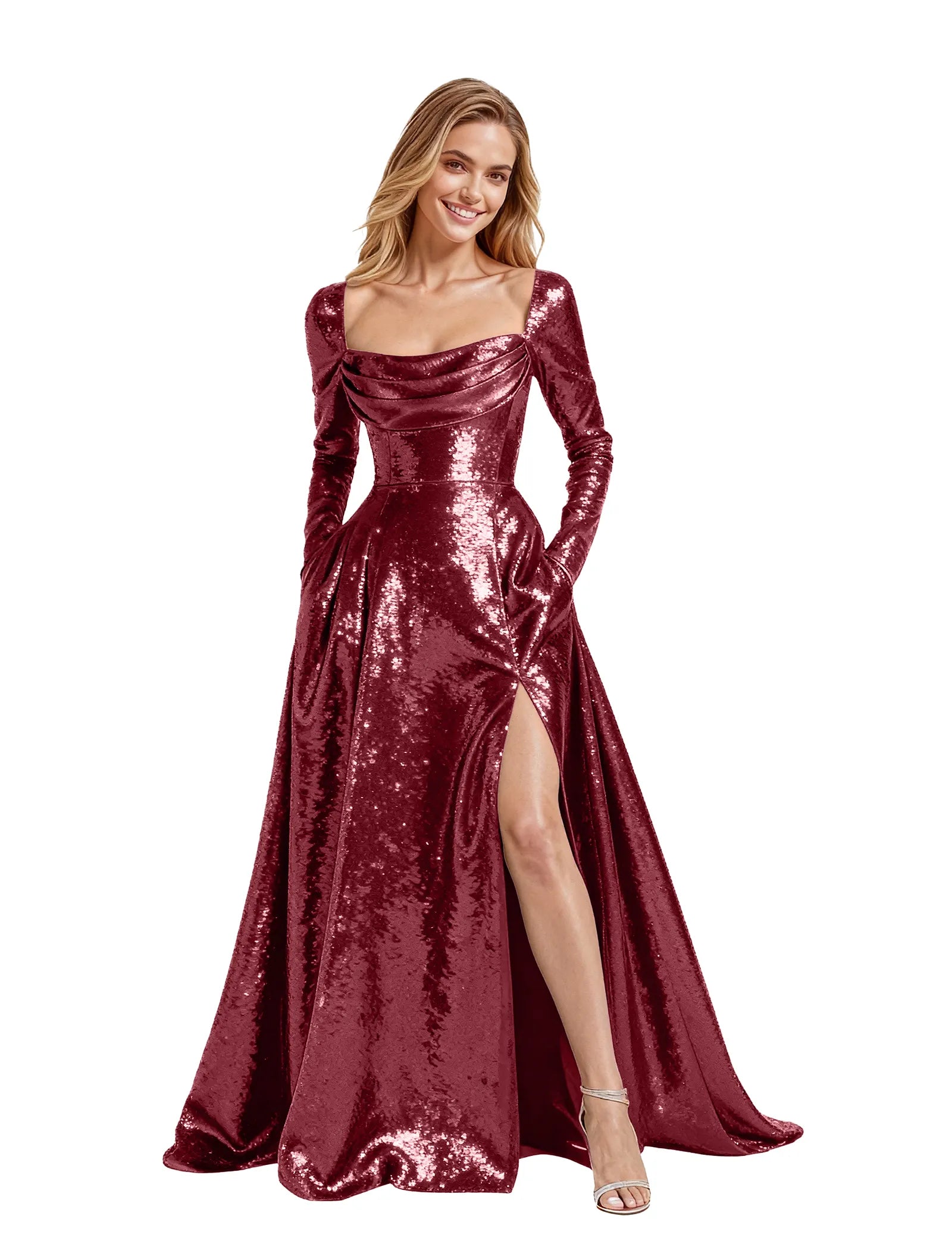 Glamour Allure Sequin Maxi Dress