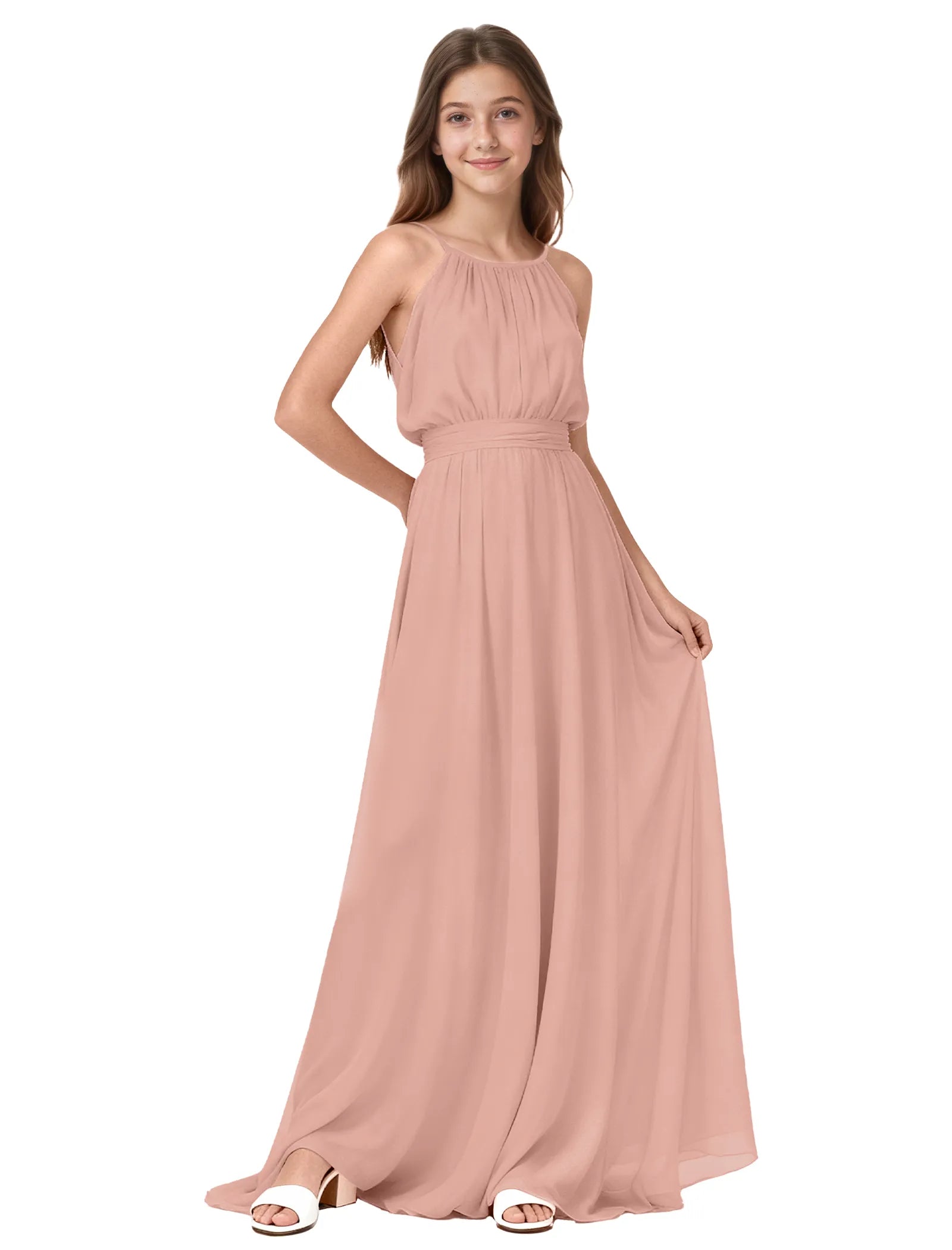 Vestido de princesa sin mangas de encaje