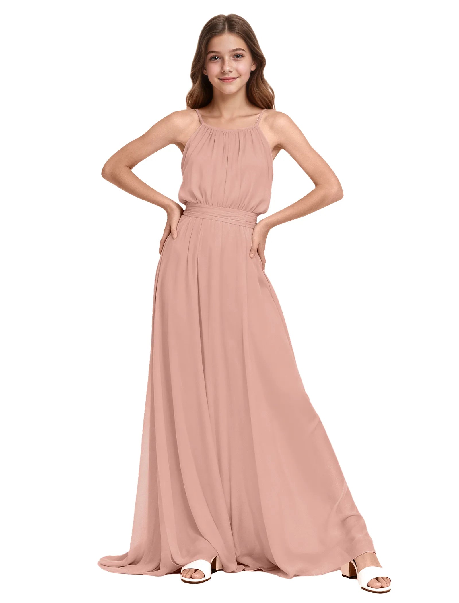 Vestido de princesa sin mangas de encaje