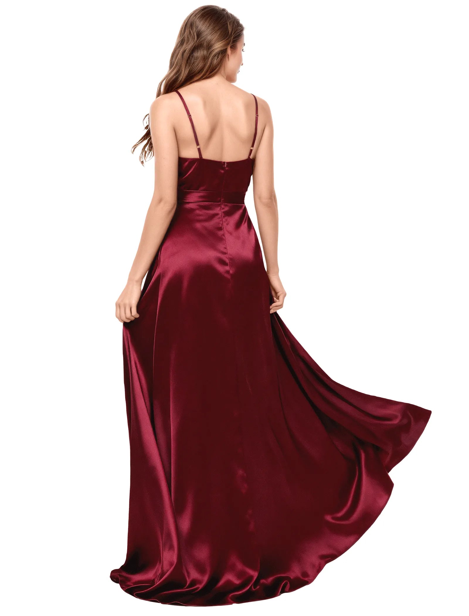 Satin Spaghetti Strap Maxi Dress for Junior Bridesmaids