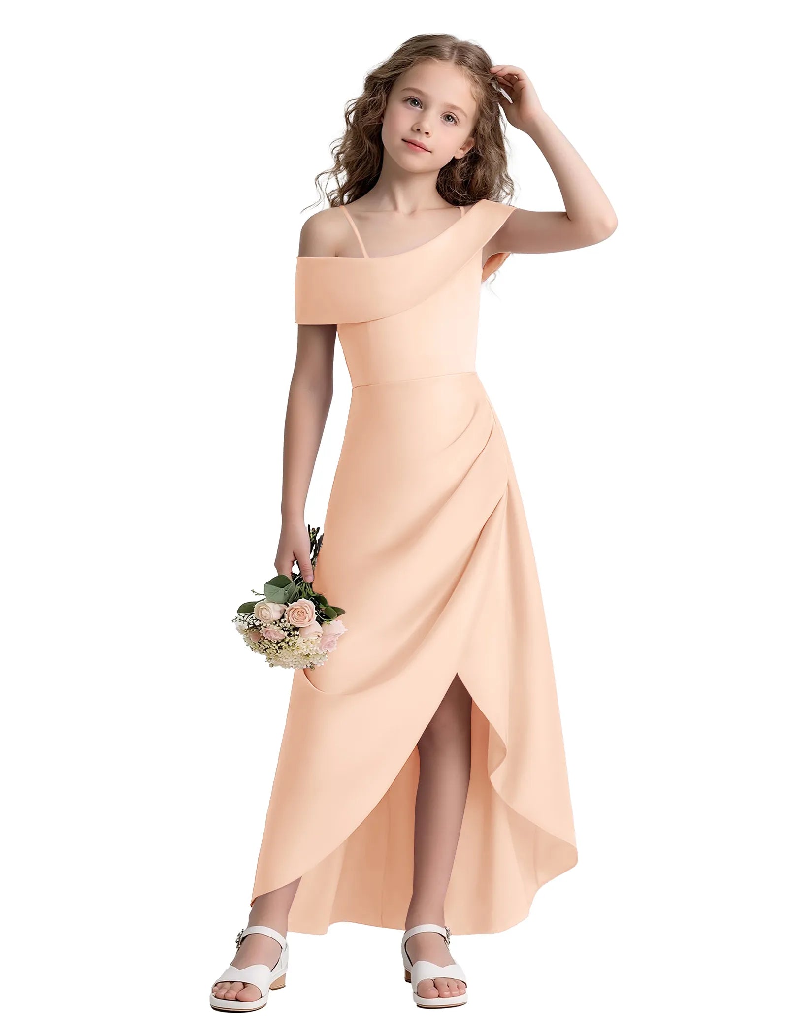 Spitzenkleid mit schulterfreiem Design